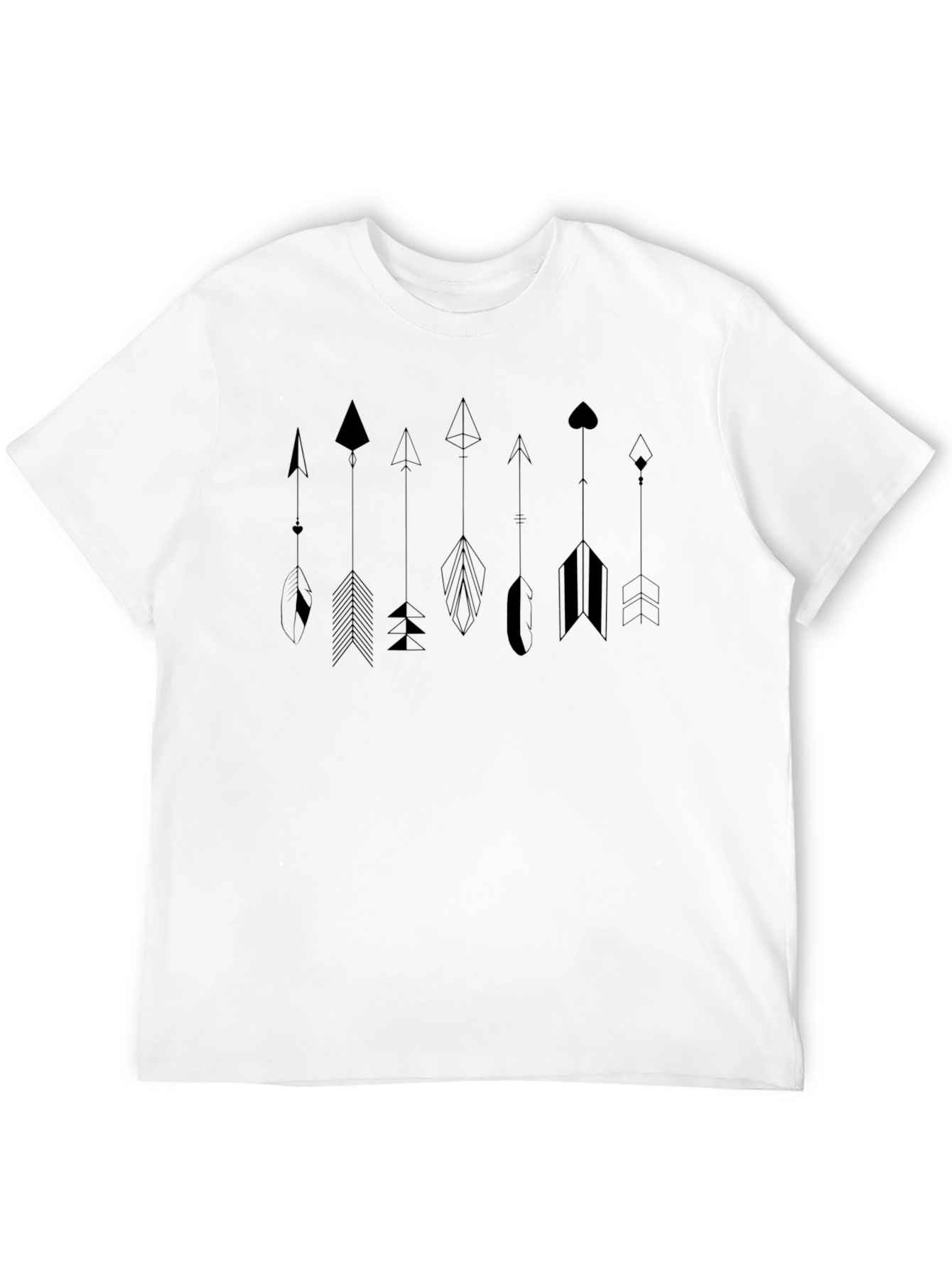 Arrow Graphic Tee - Modern Geometric Design