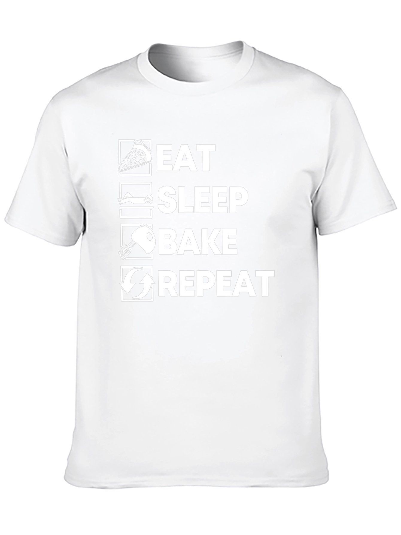 Eat Sleep Bake Repeat T-Shirt Baker Gift