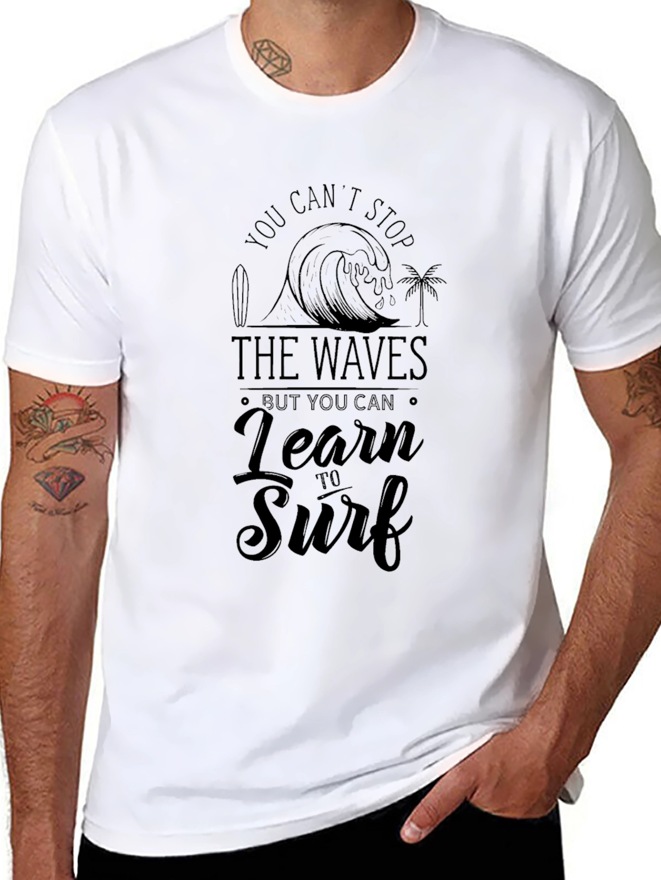 Surf Life Graphic Tee - Black T-Shirt