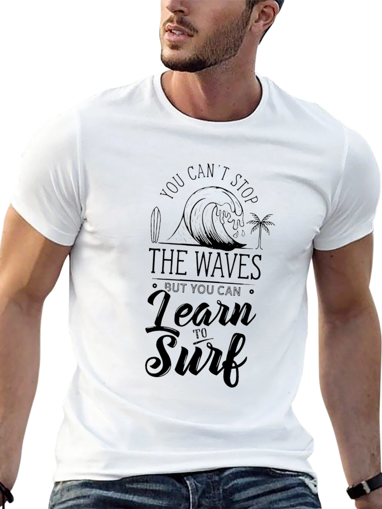 Surf Life Graphic Tee - Black T-Shirt