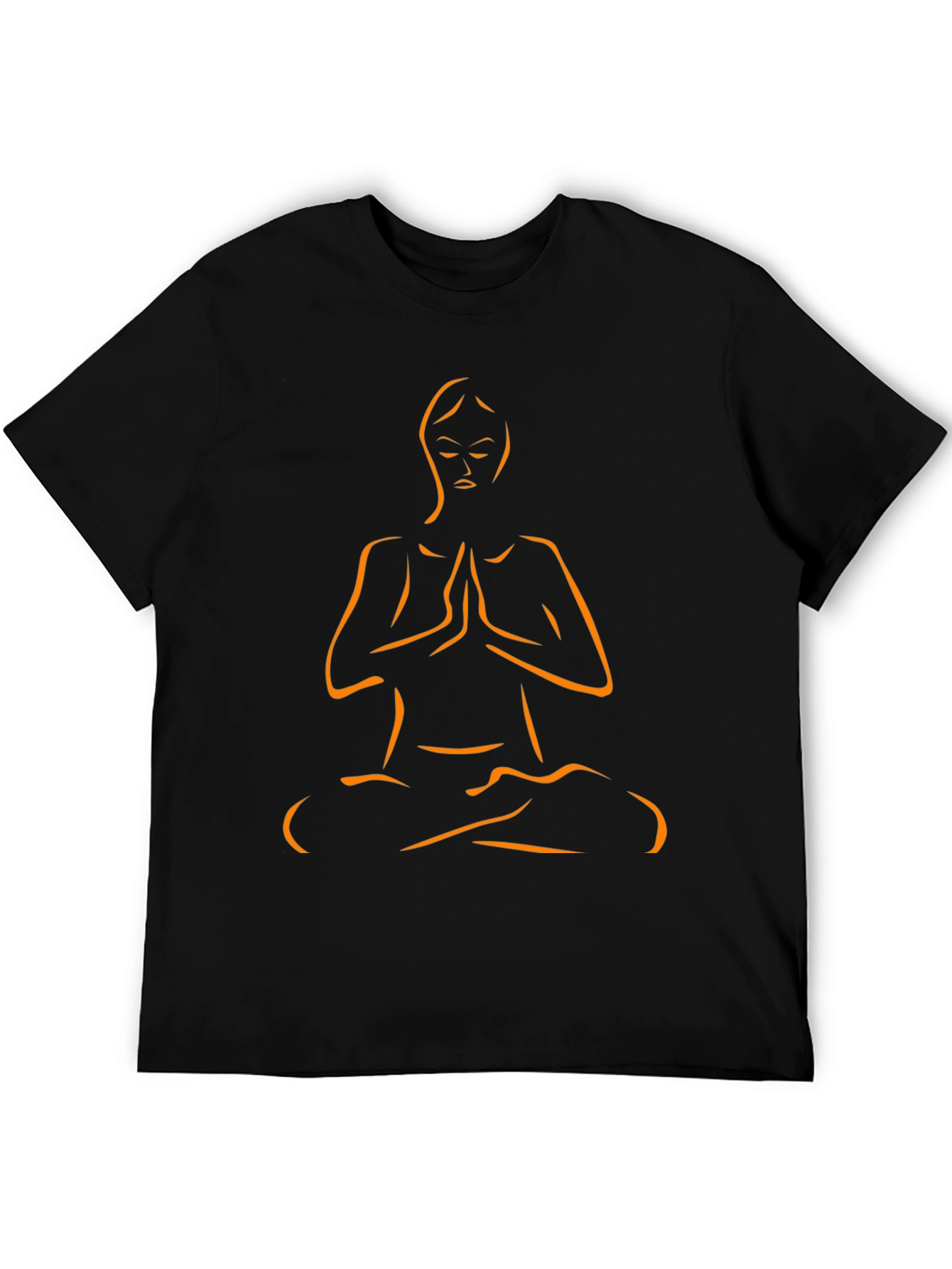Yoga Pose Graphic T-Shirt - Black