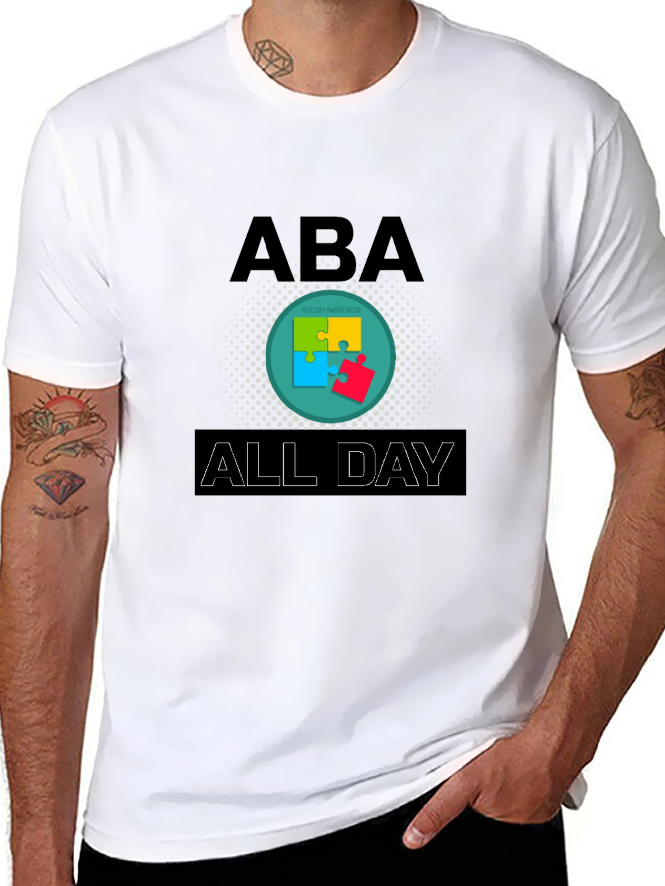 ABA All Day Autism Awareness T-Shirt