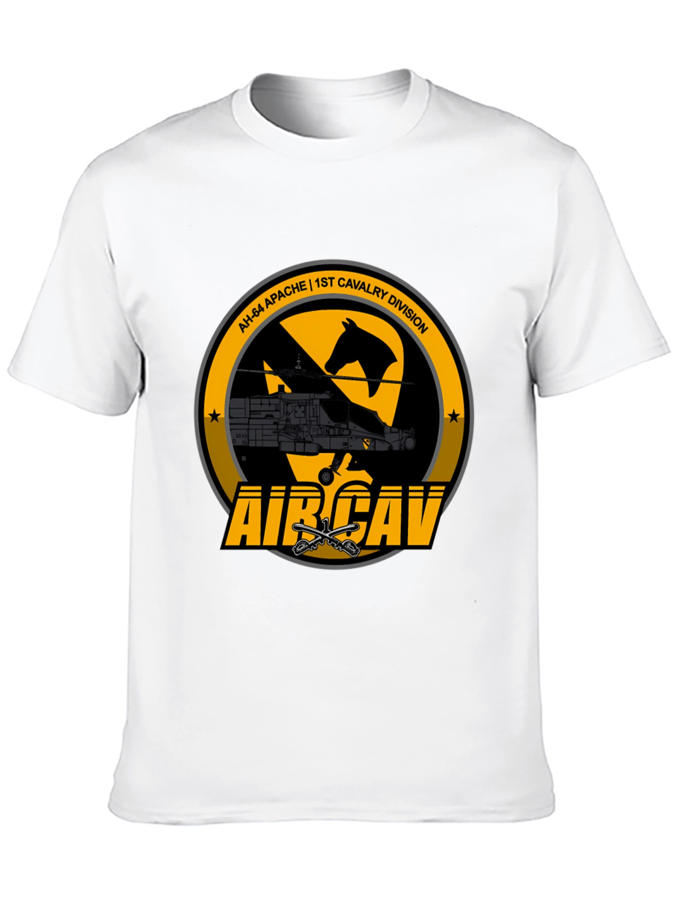 1st Cavalry Division AH-64 Apache T-Shirt