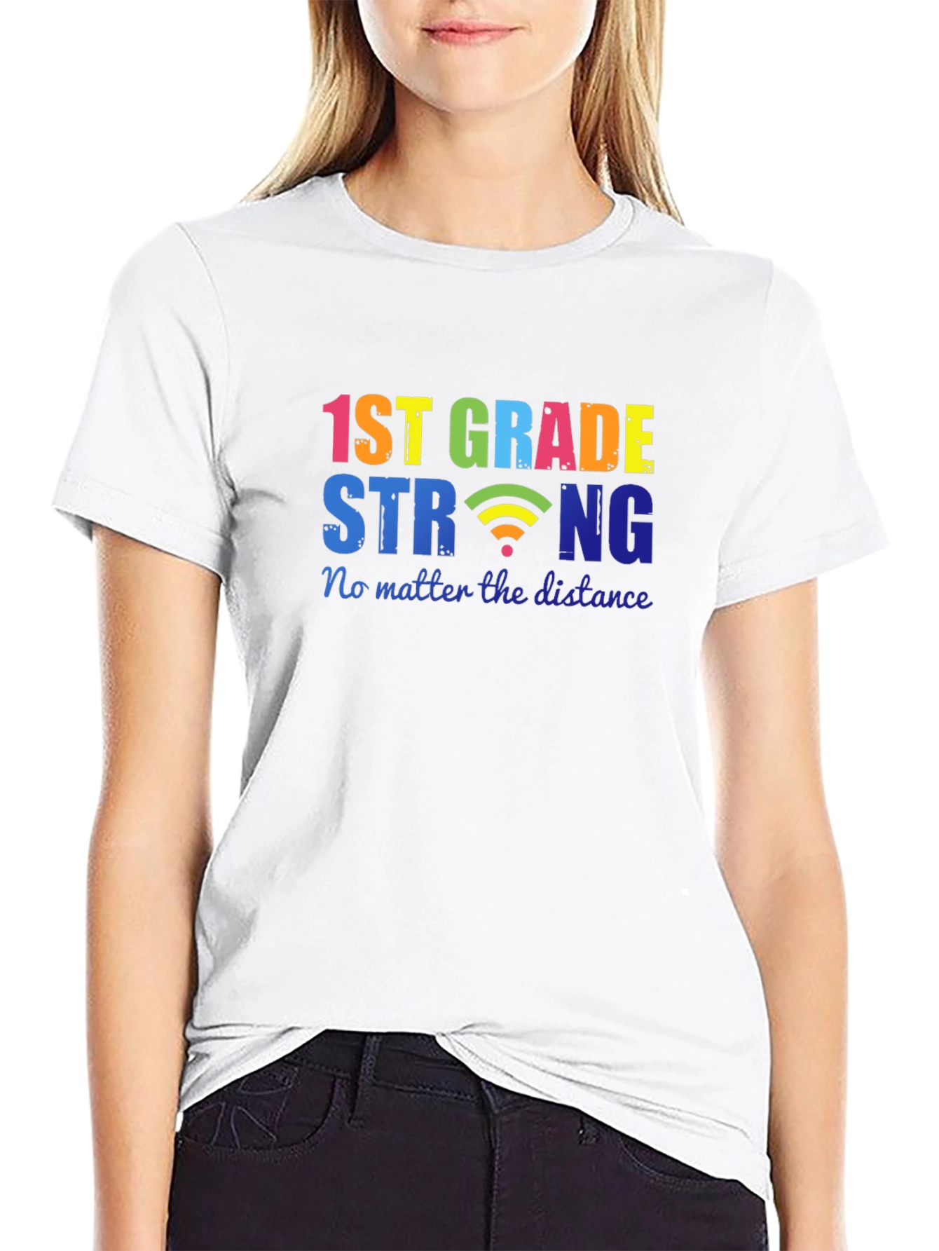 1st Grade Strong T-Shirt - Distance Learning Tee