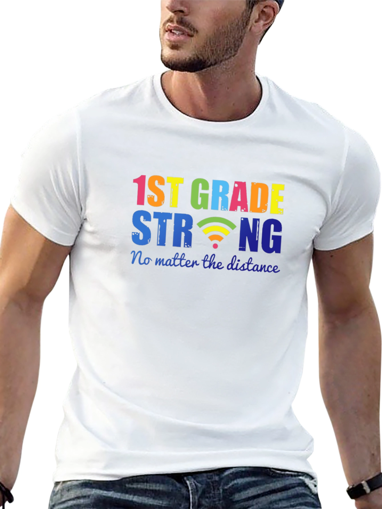 1st Grade Strong T-Shirt - Distance Learning Tee