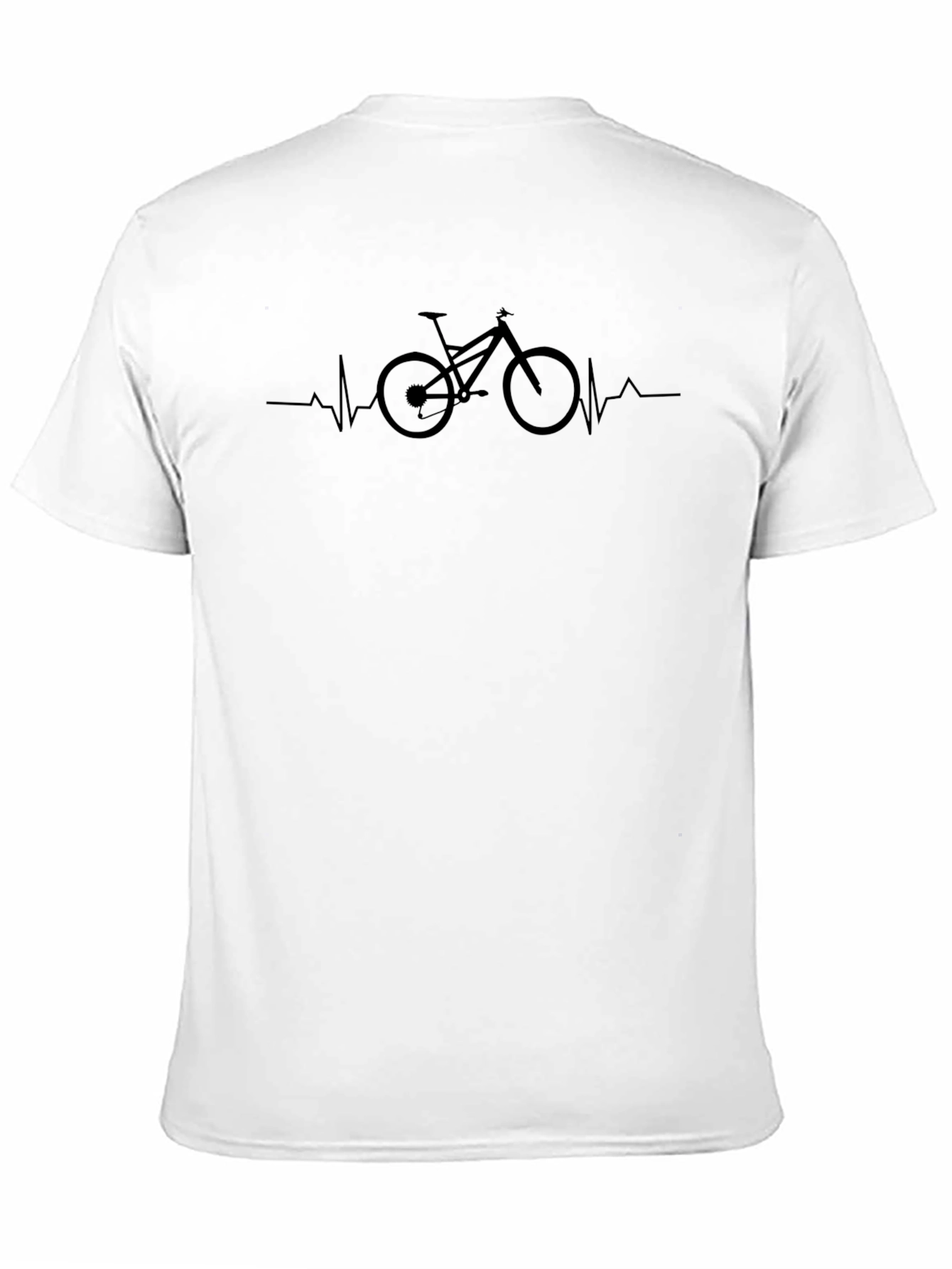 Bike Heartbeat Graphic Tee - Black