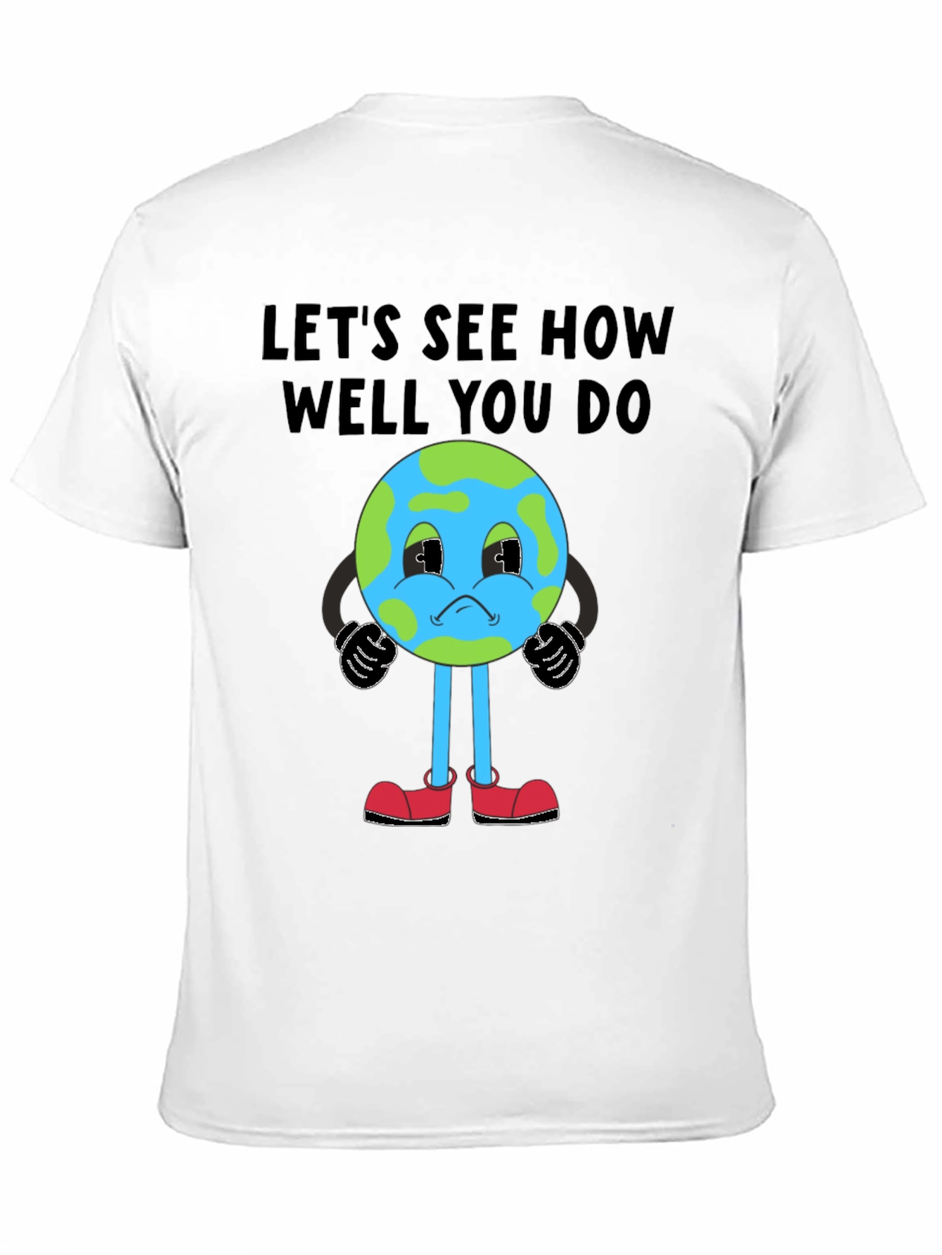 Cartoon Earth Graphic T-Shirt