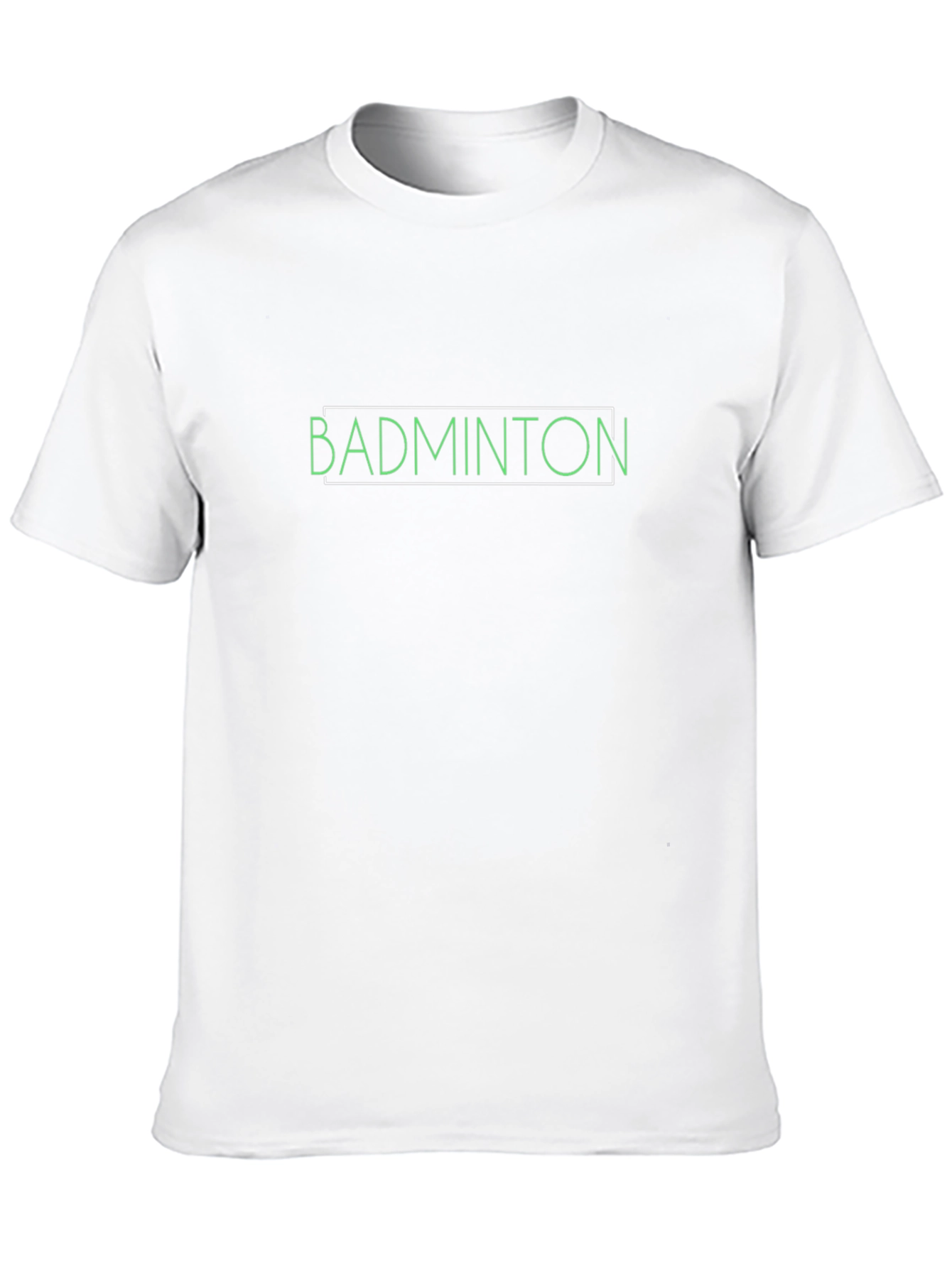 Badminton Graphic Tee - Black Cotton T-Shirt