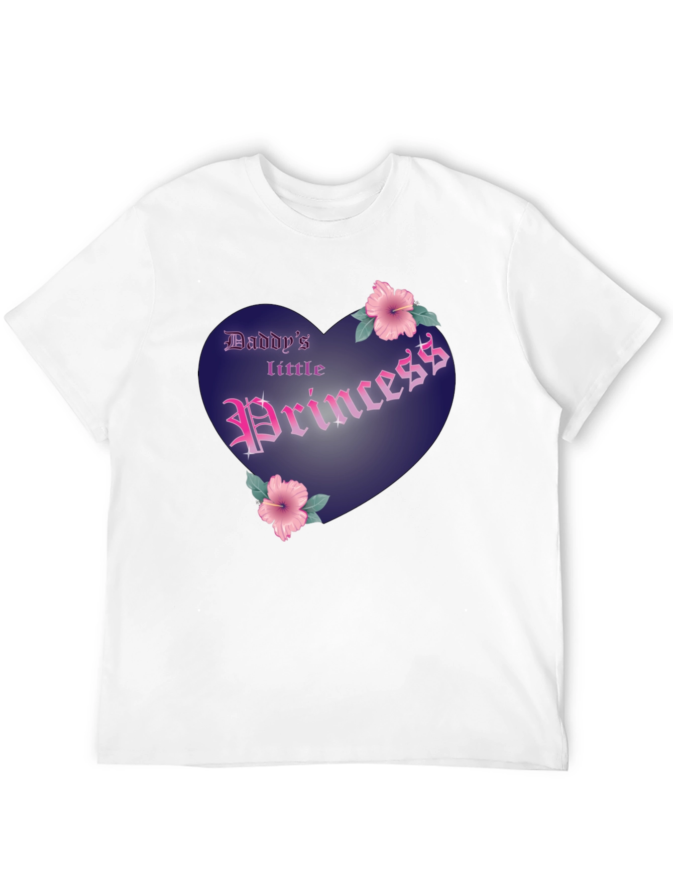 Daddys Little Princess Graphic Tee - Black Cotton Shirt