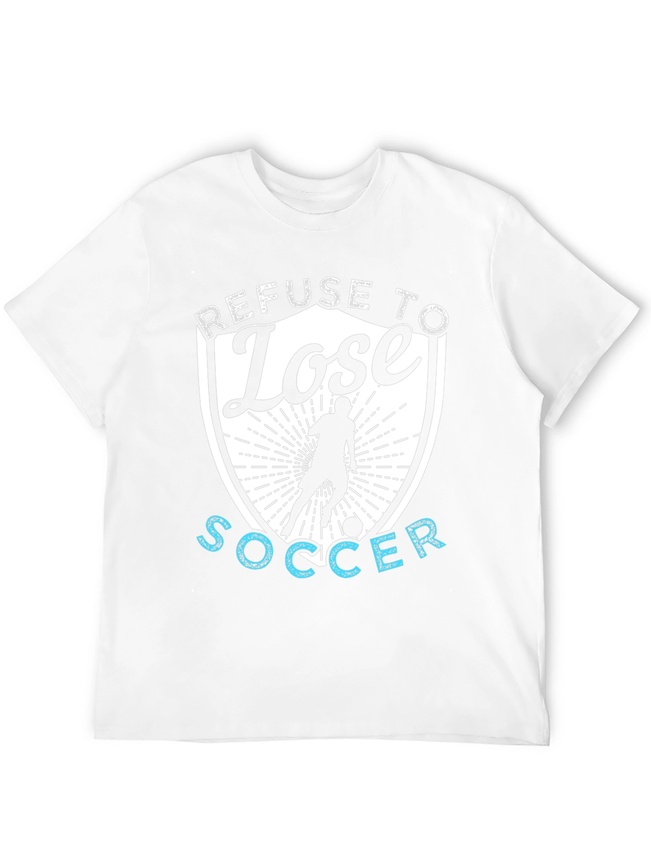 Refuse To Lose Soccer Graphic T-Shirt