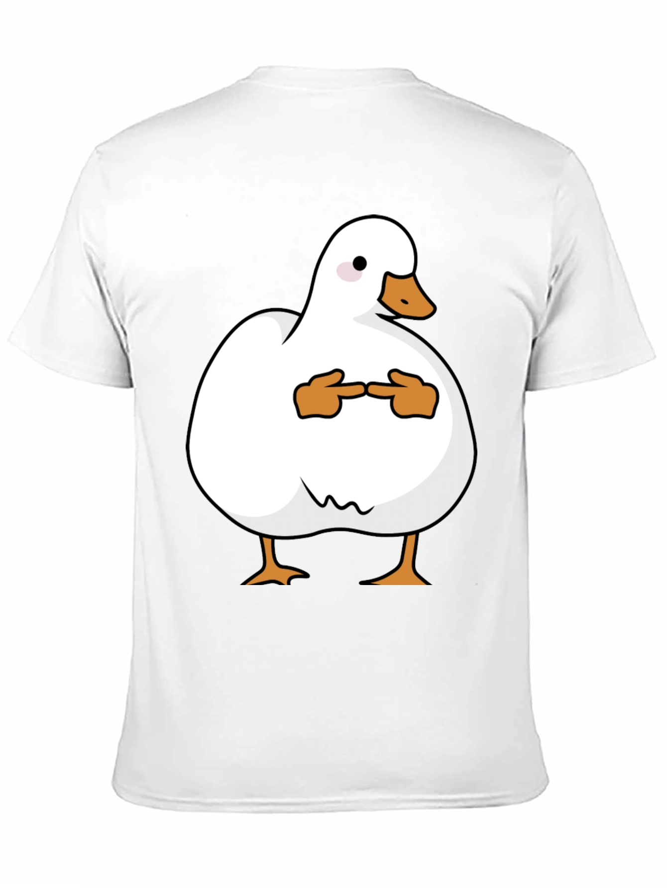 Shy Duck Graphic Tee - Funny Cute Duck T-Shirt