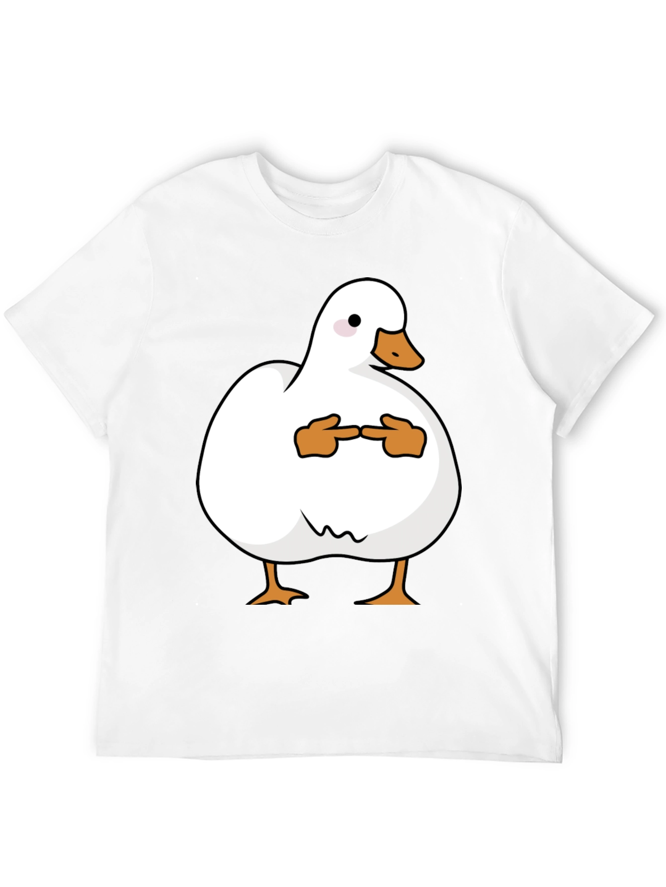Shy Duck Graphic Tee - Funny Cute Duck T-Shirt