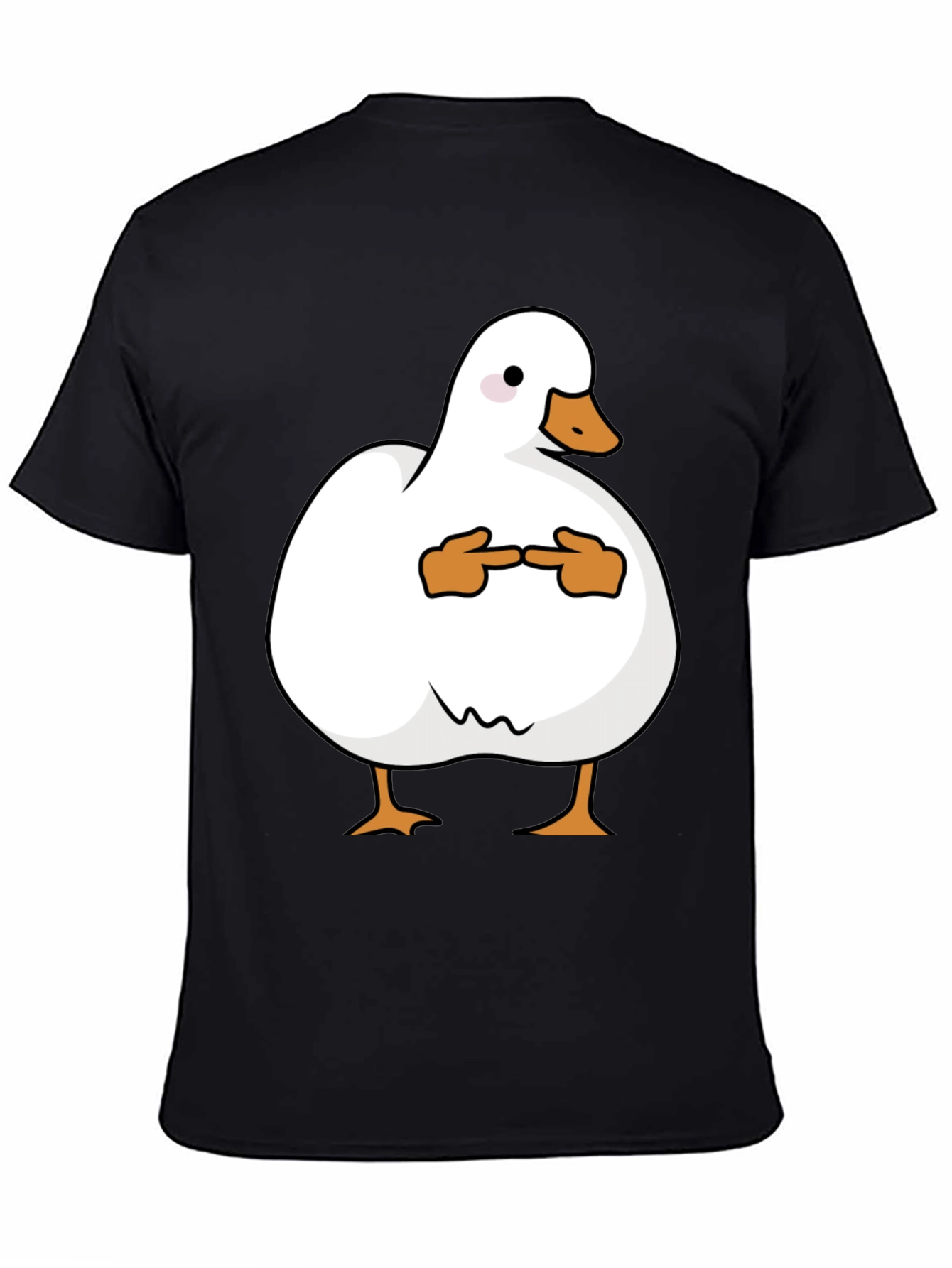 Shy Duck Graphic Tee - Funny Cute Duck T-Shirt