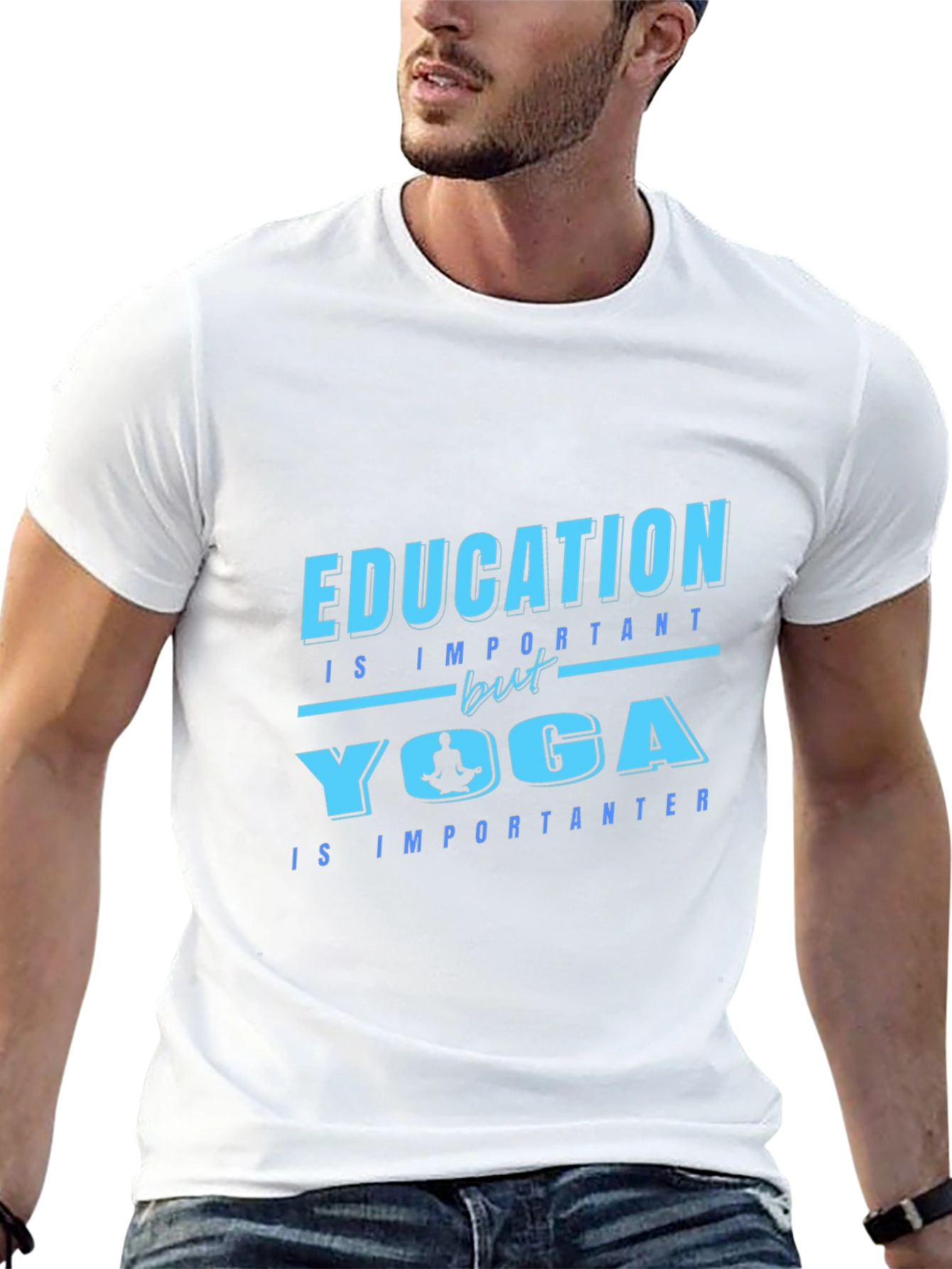Yoga Lovers T-Shirt: Education vs Yoga Tee