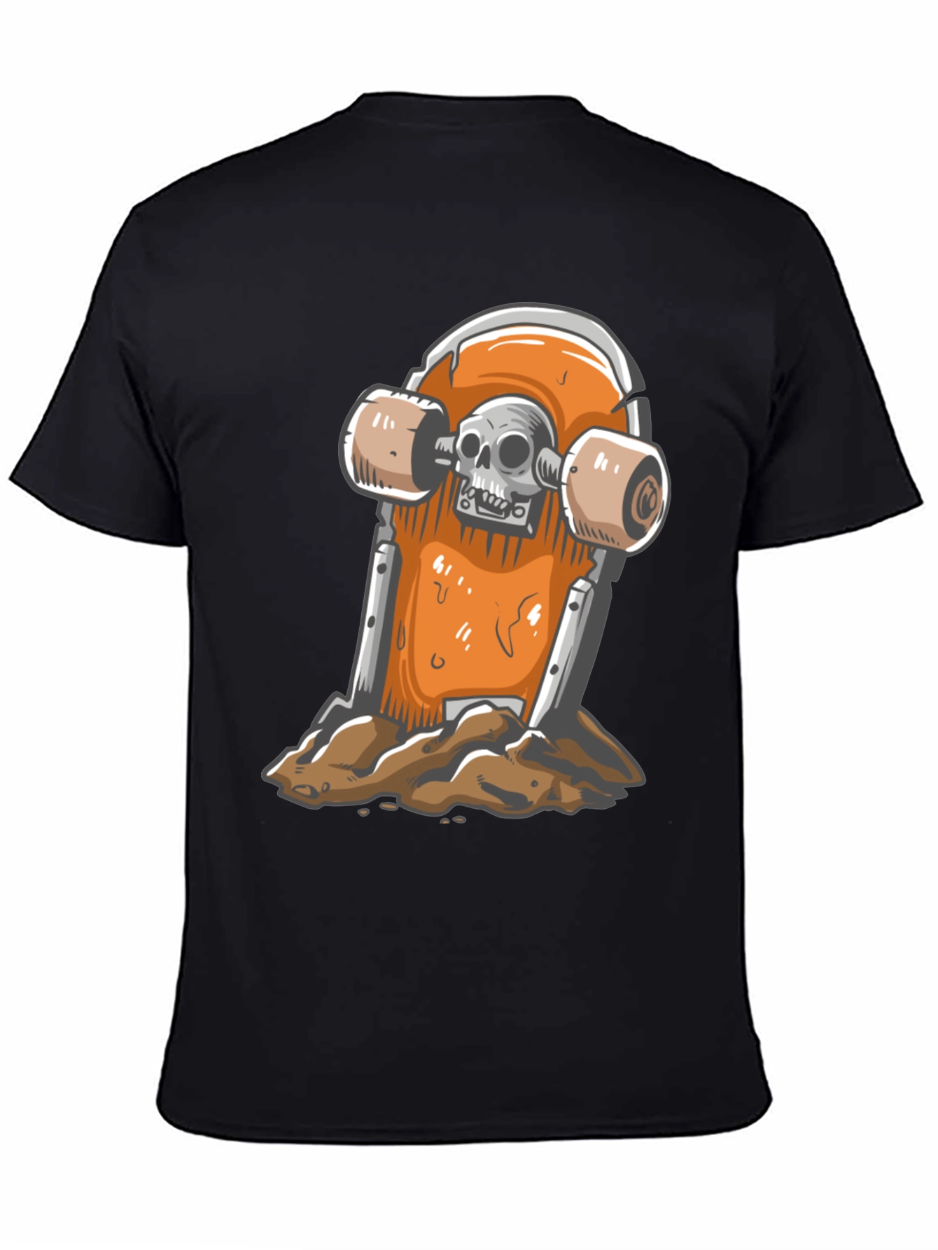 Skateboard Skull T-Shirt - Ride or Die Style