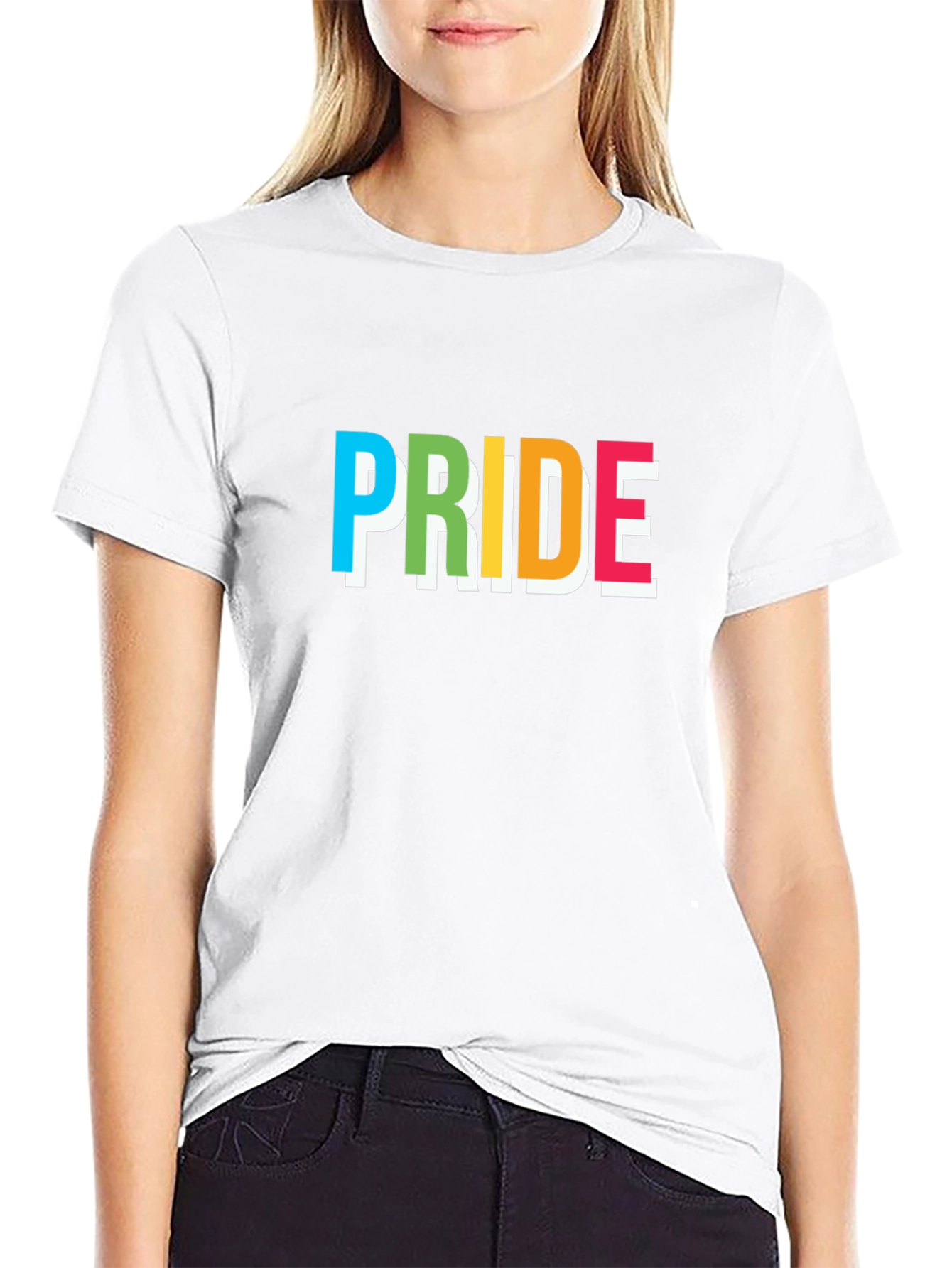 Pride Graphic Tee - Rainbow Lettering