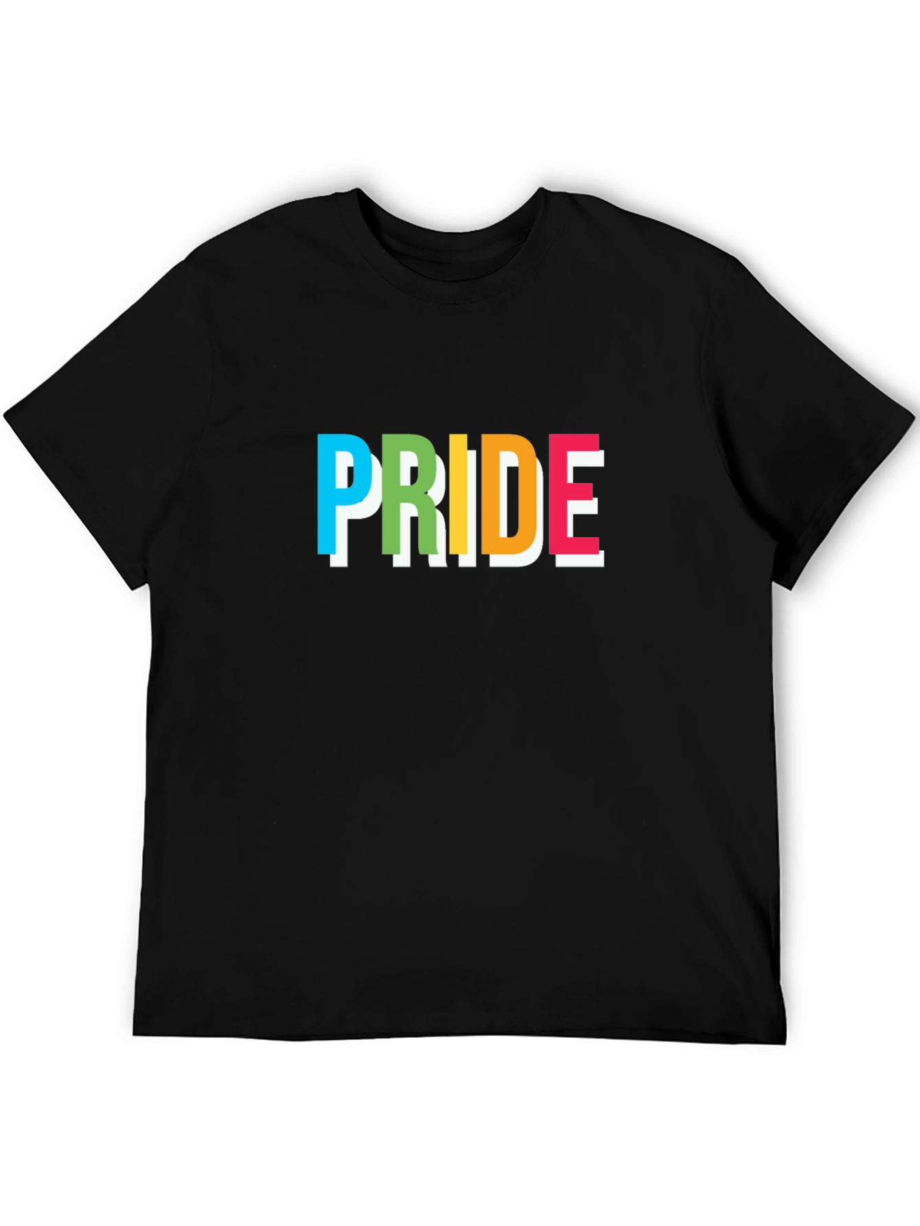 Pride Graphic Tee - Rainbow Lettering