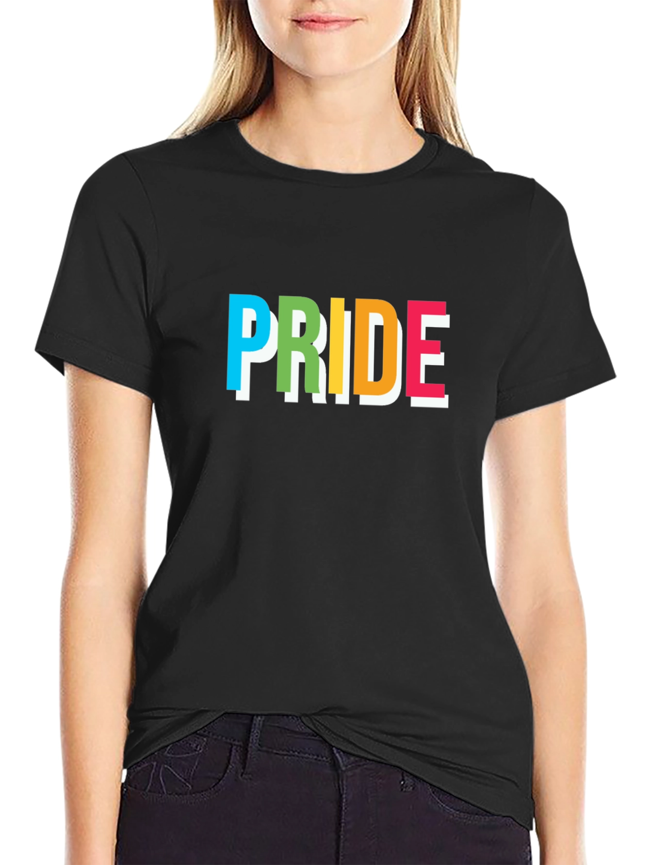Pride Graphic Tee - Rainbow Lettering