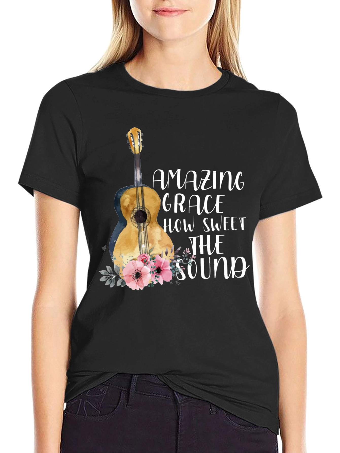 Amazing Grace Guitar Graphic Tee - Unisex