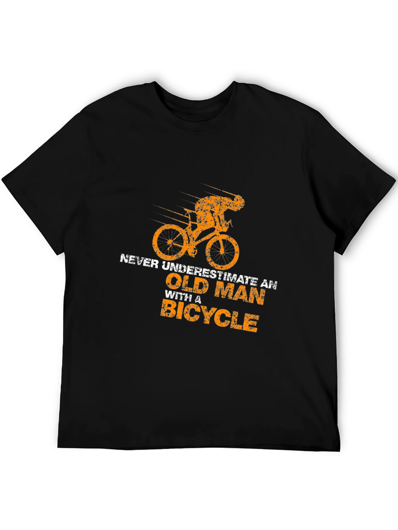 Old Man Bicycle T-Shirt - Funny Cycling Tee