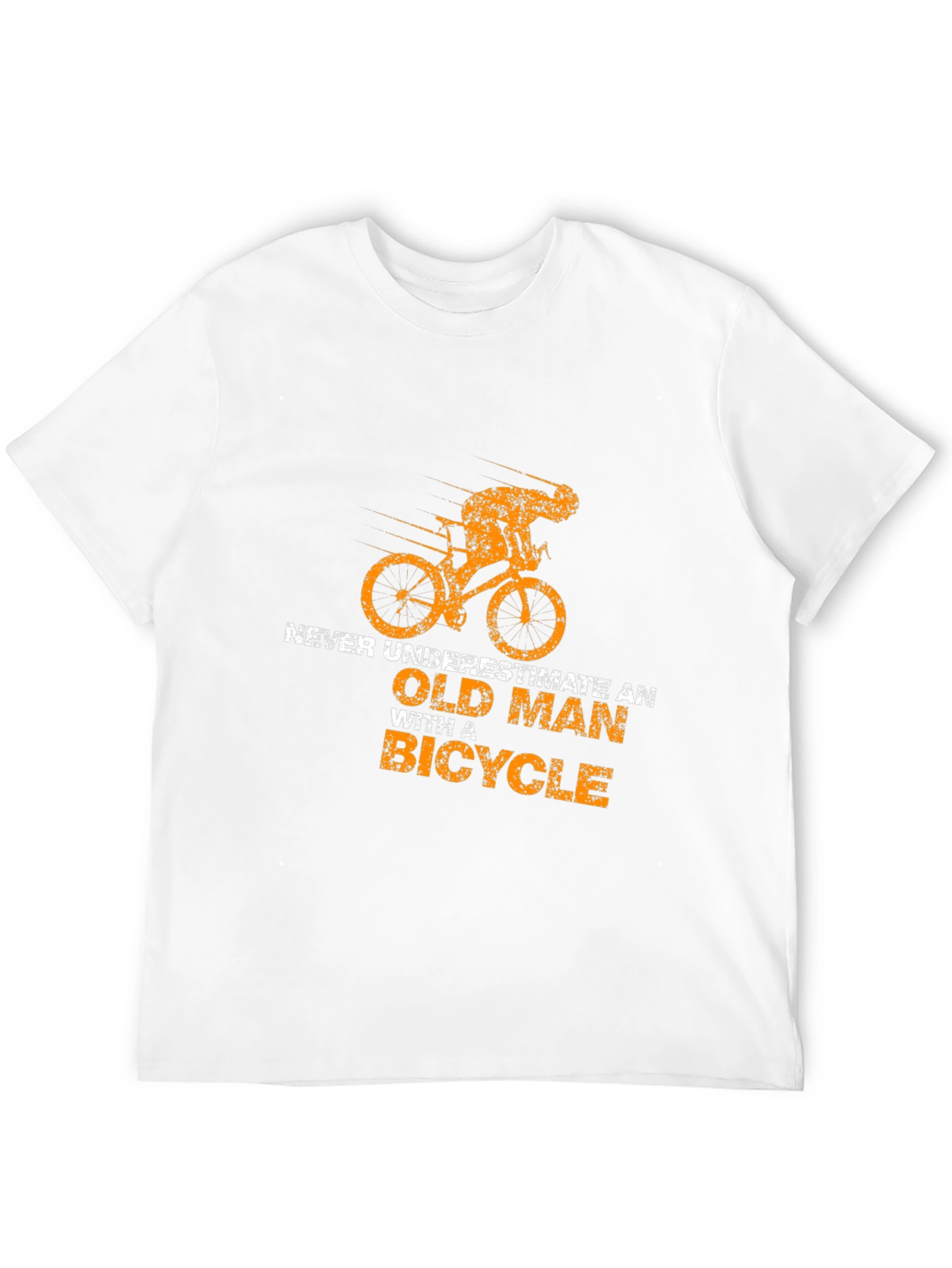 Old Man Bicycle T-Shirt - Funny Cycling Tee