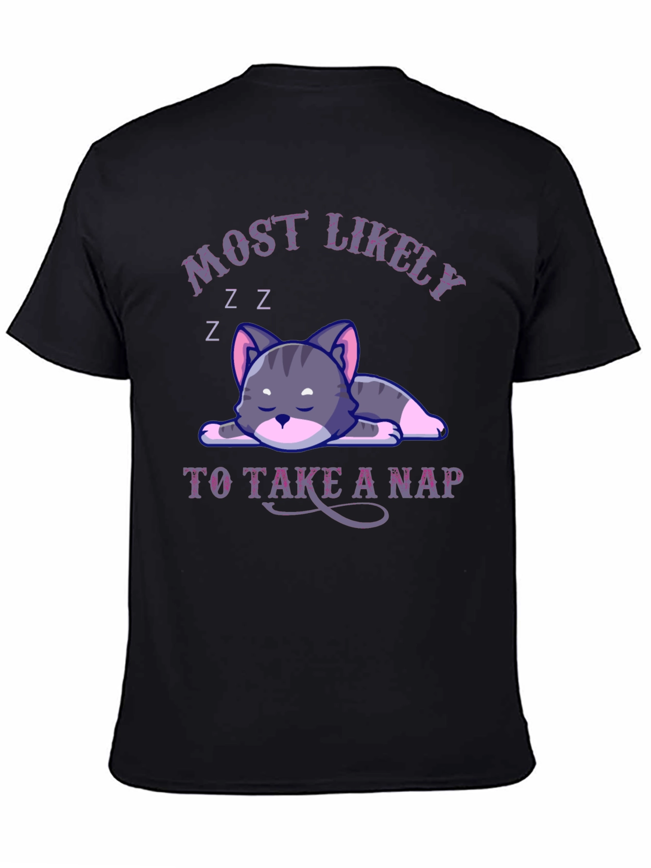 Most Likely To Take A Nap Cat T-Shirt