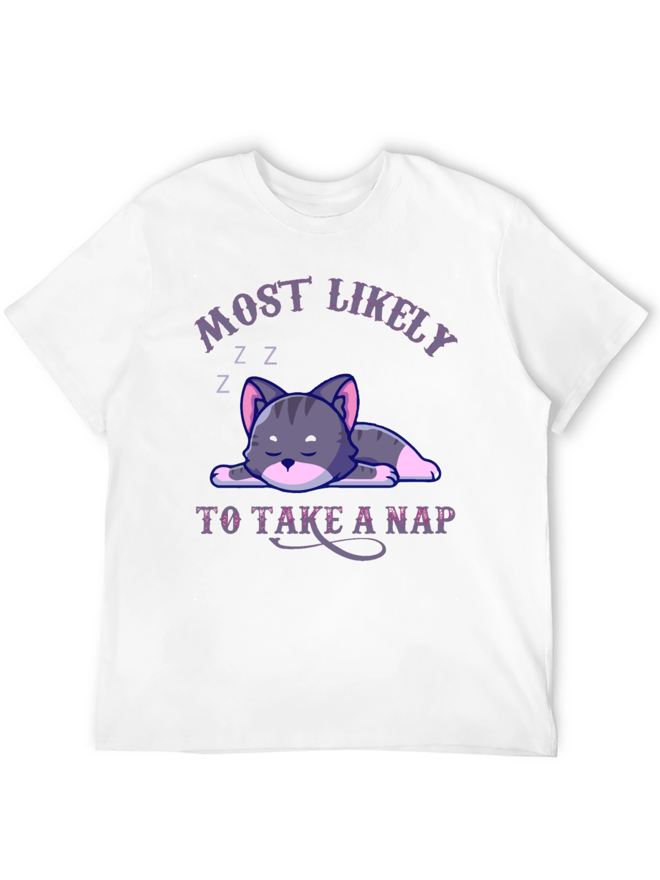 Most Likely To Take A Nap Cat T-Shirt