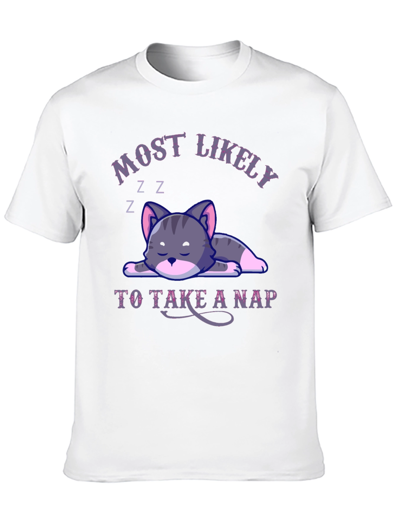 Most Likely To Take A Nap Cat T-Shirt