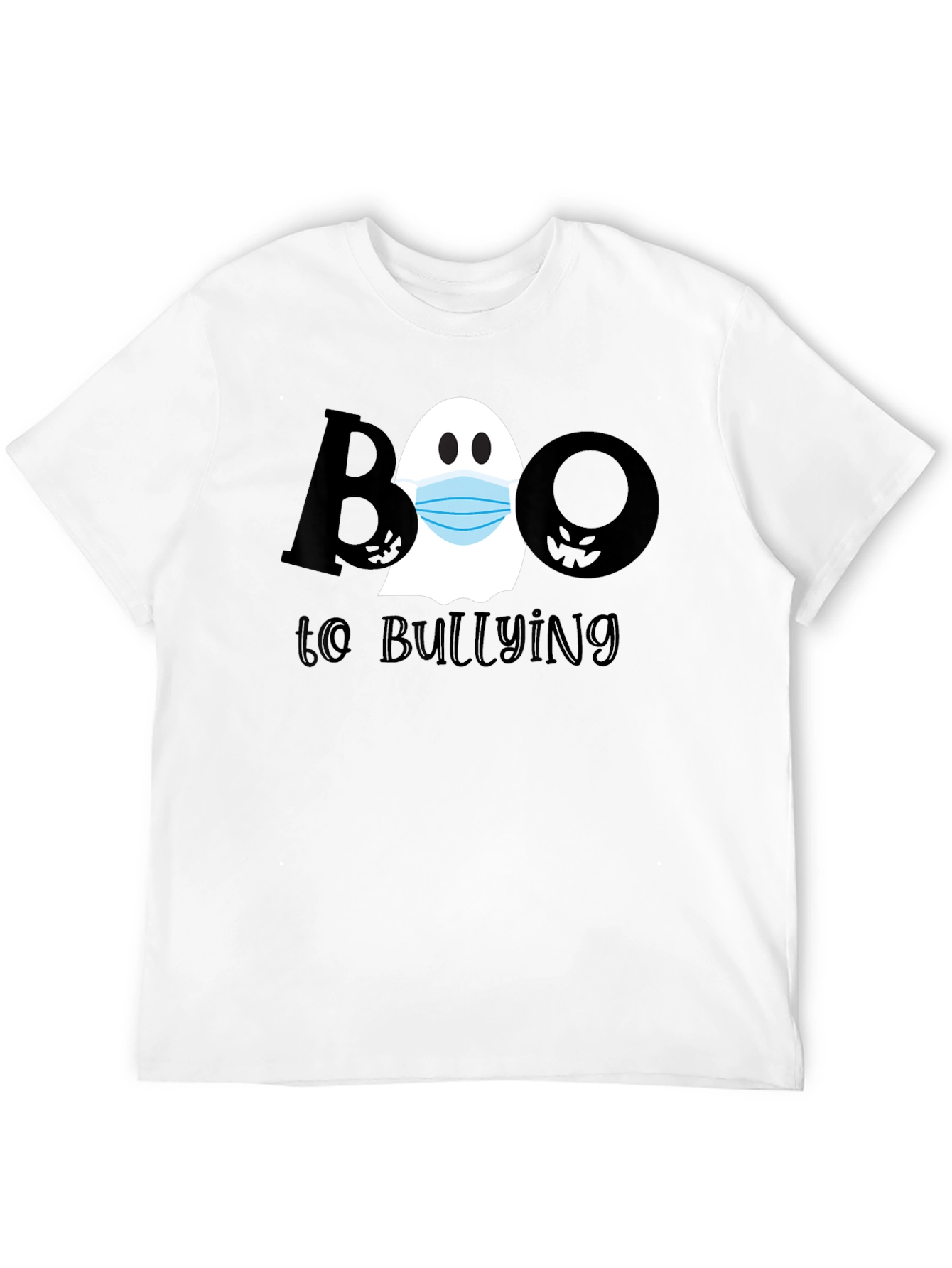 Boo to Bullying Ghost Graphic Tee - Anti-Bullying Shirt