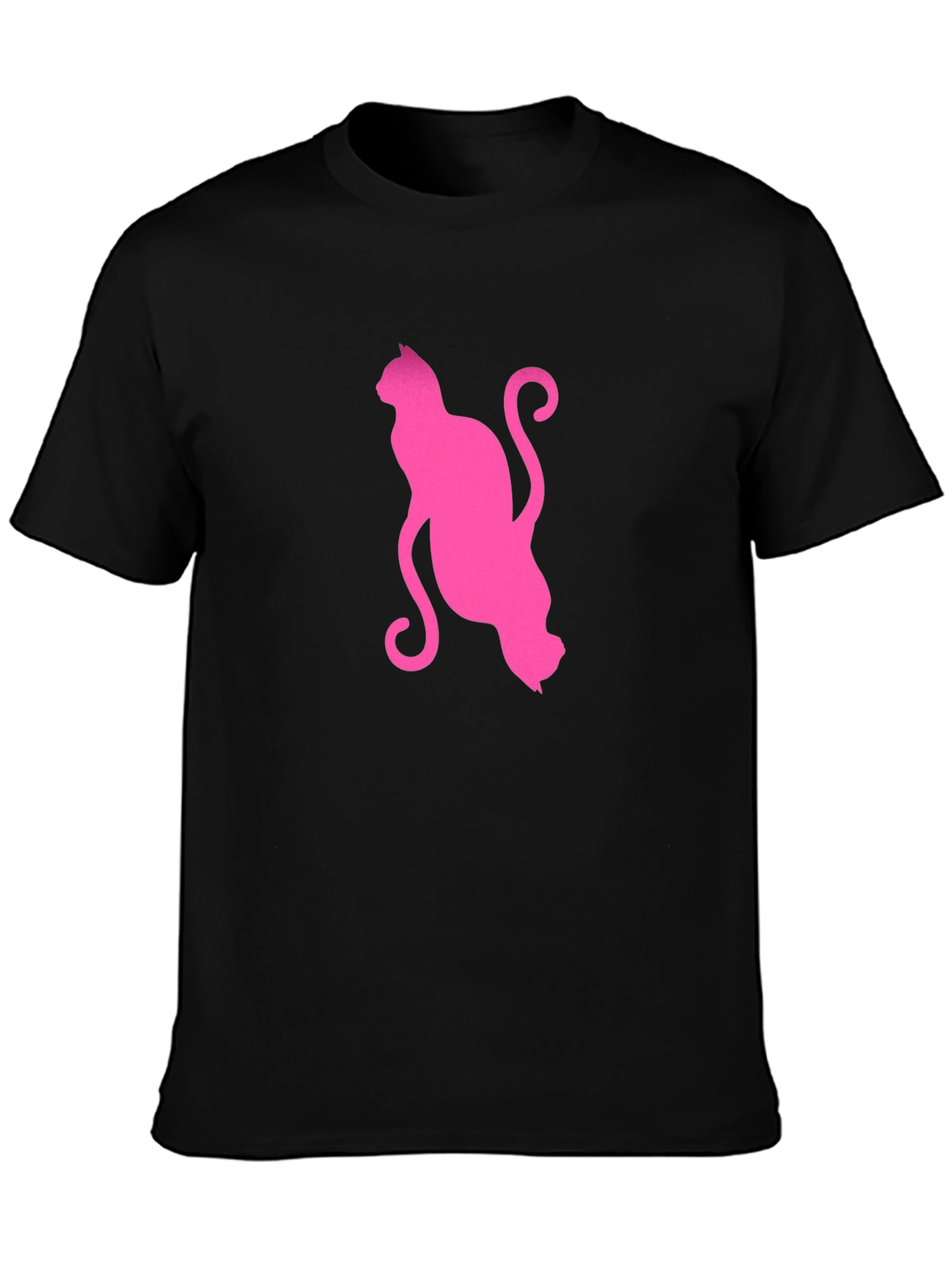 Pink Cat Graphic T-Shirt