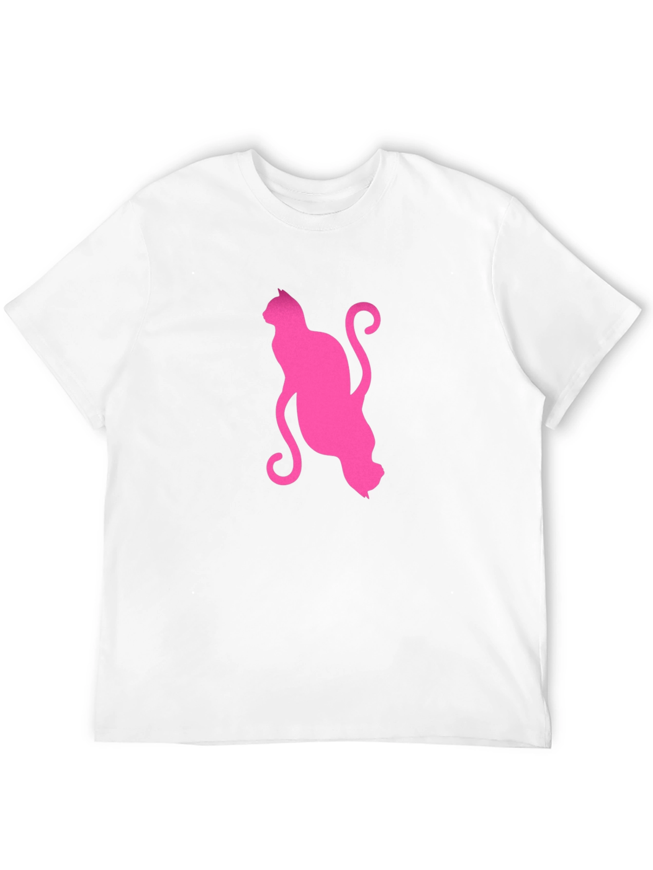 Pink Cat Graphic T-Shirt