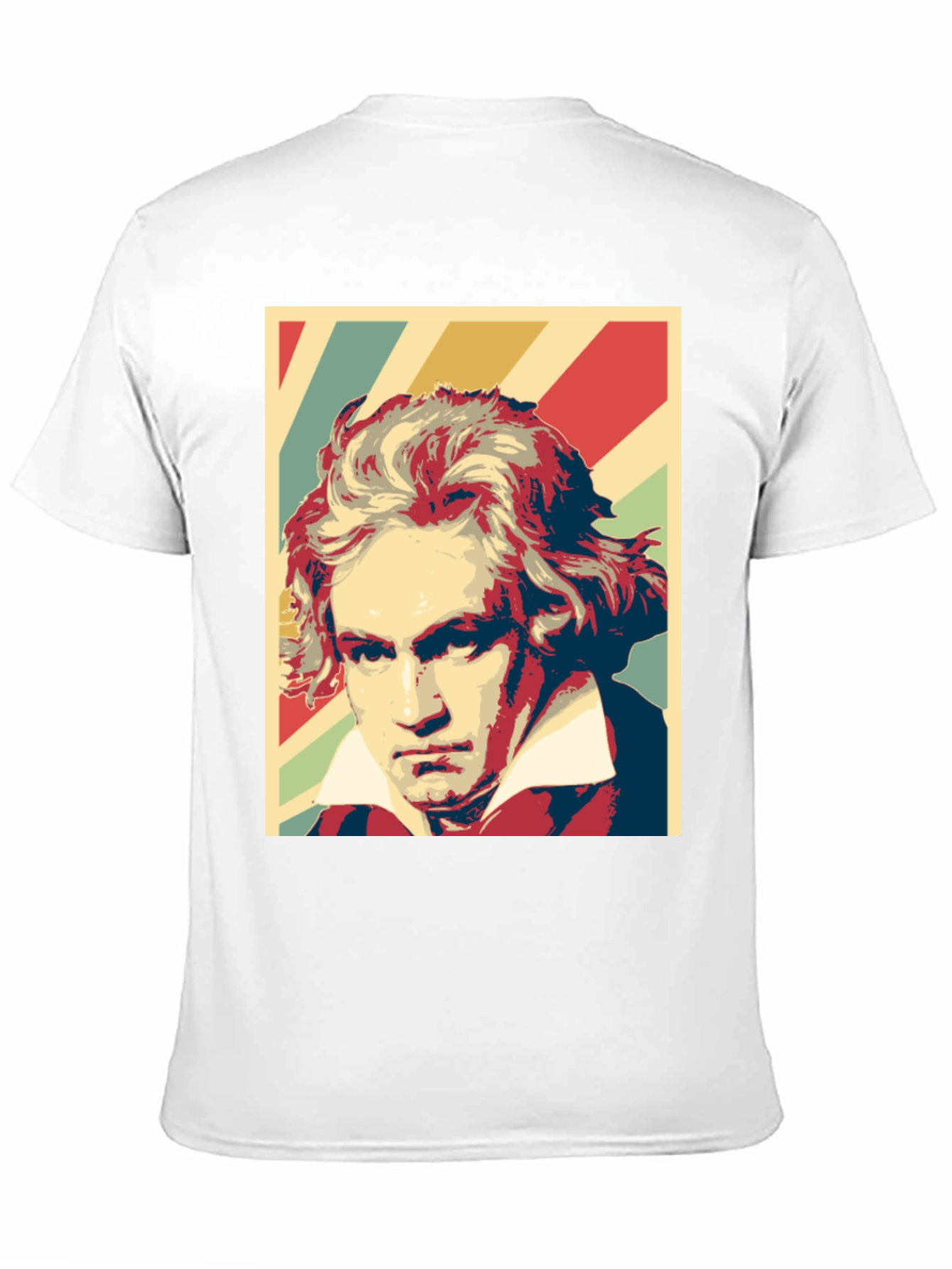 Beethoven Graphic Print Mens Black T-Shirt