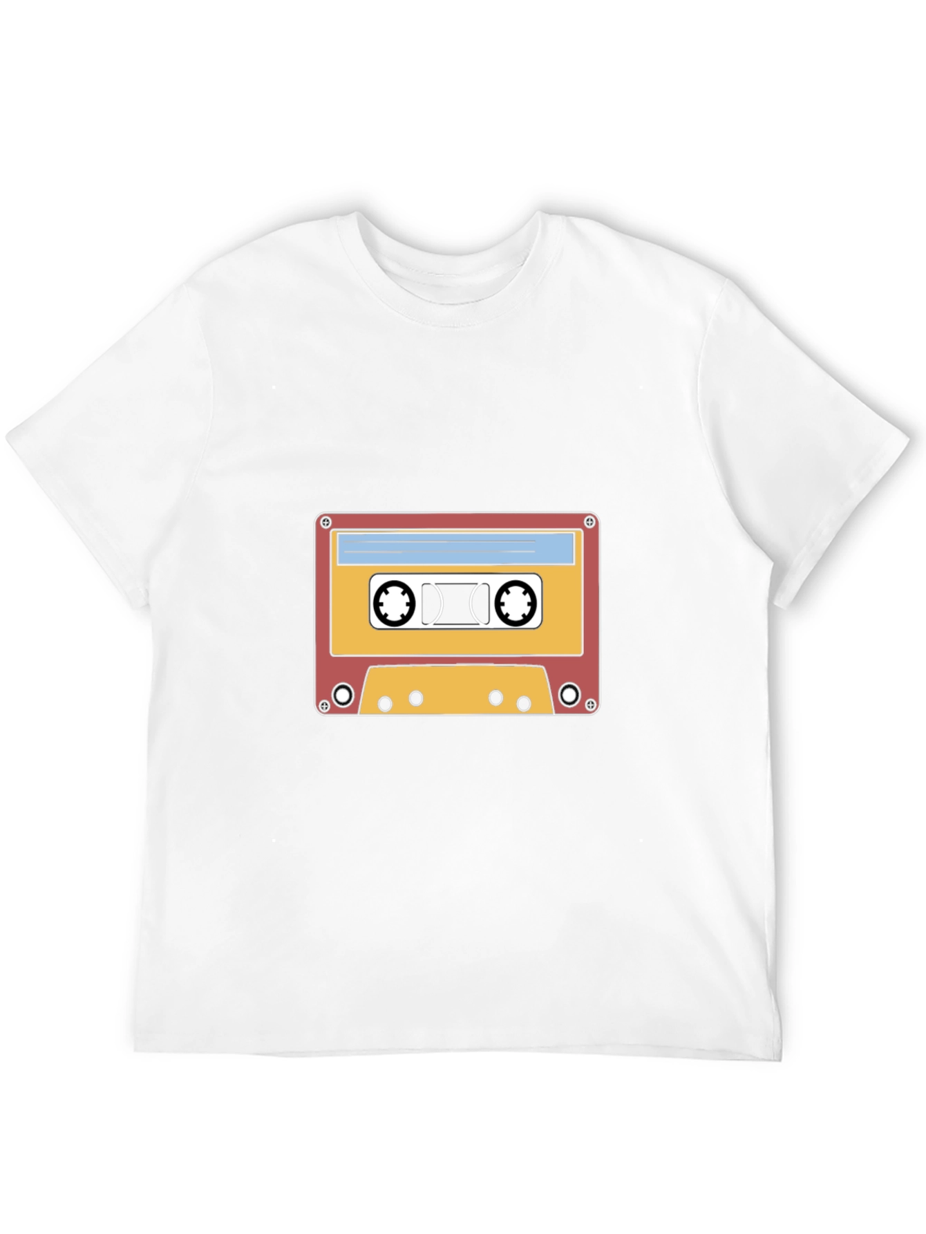 Retro Cassette Tape Graphic T-Shirt - Black