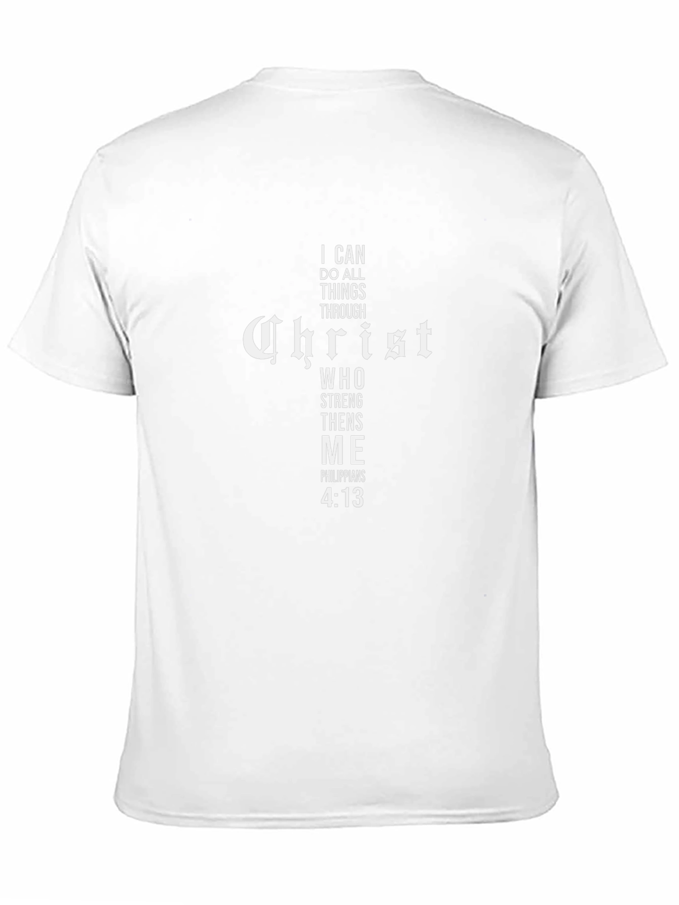 Faith-Based Christian Cross Graphic Black T-Shirt