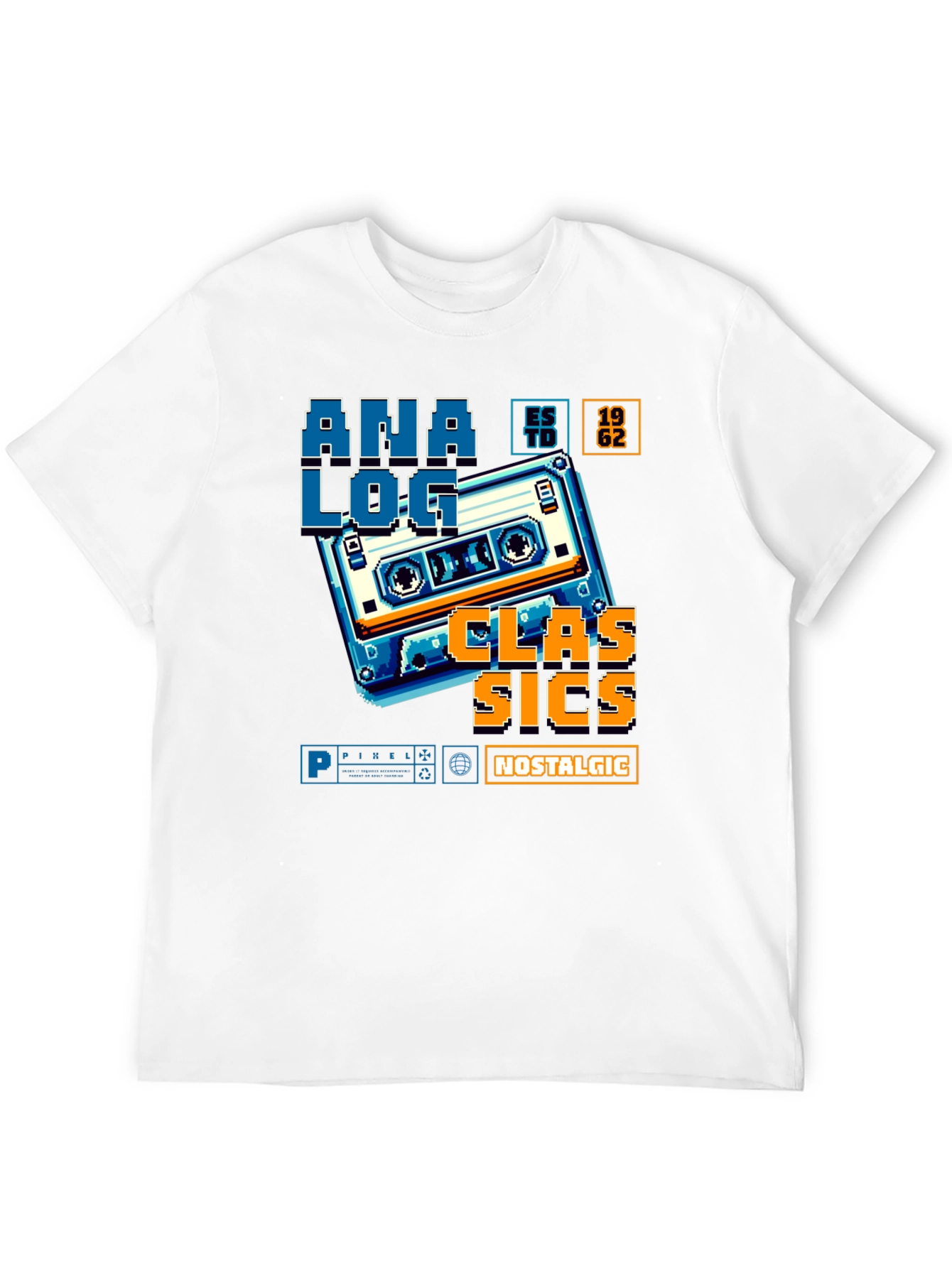 Retro Analog Cassette Graphic Tee