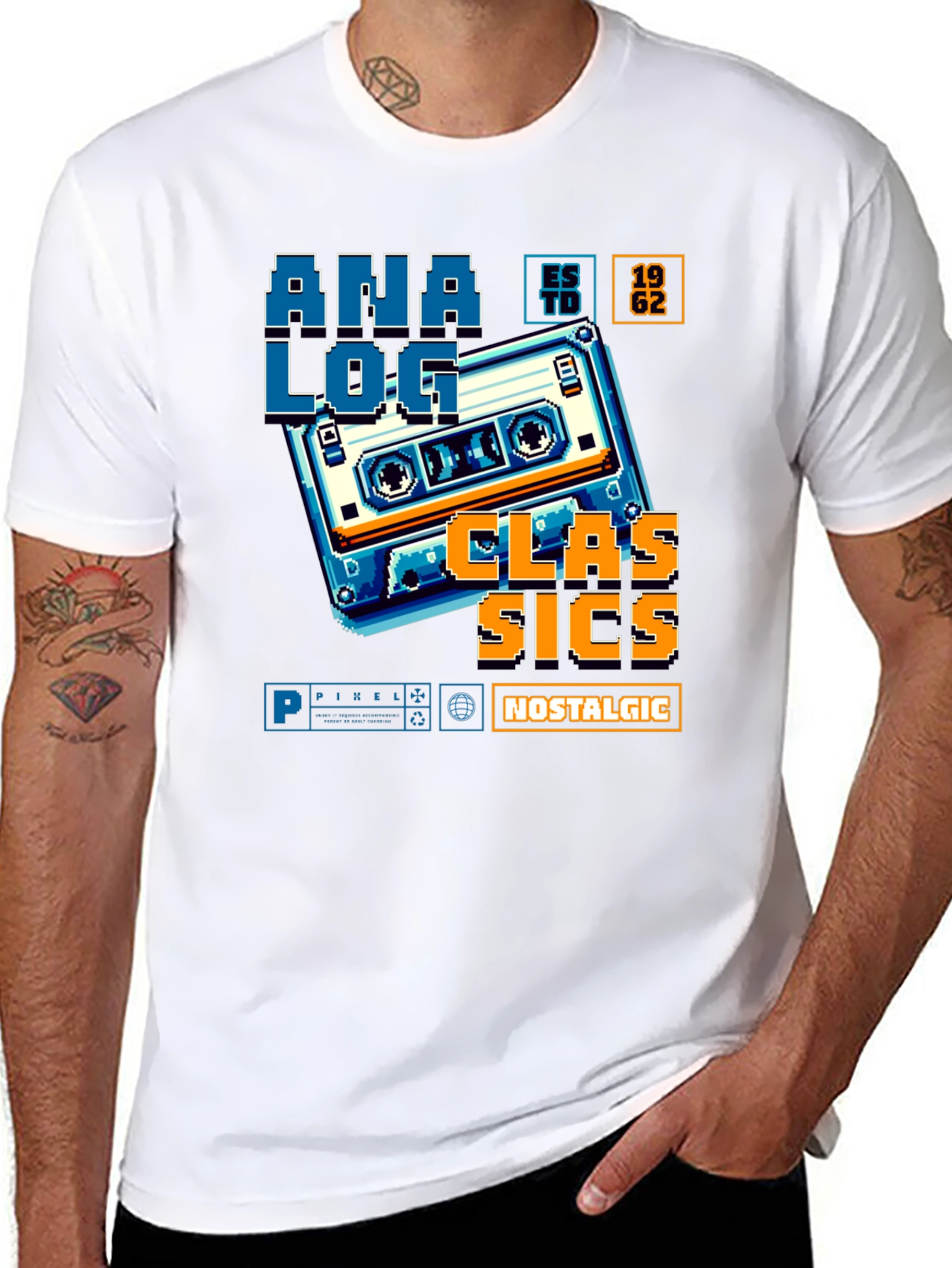 Retro Analog Cassette Graphic Tee