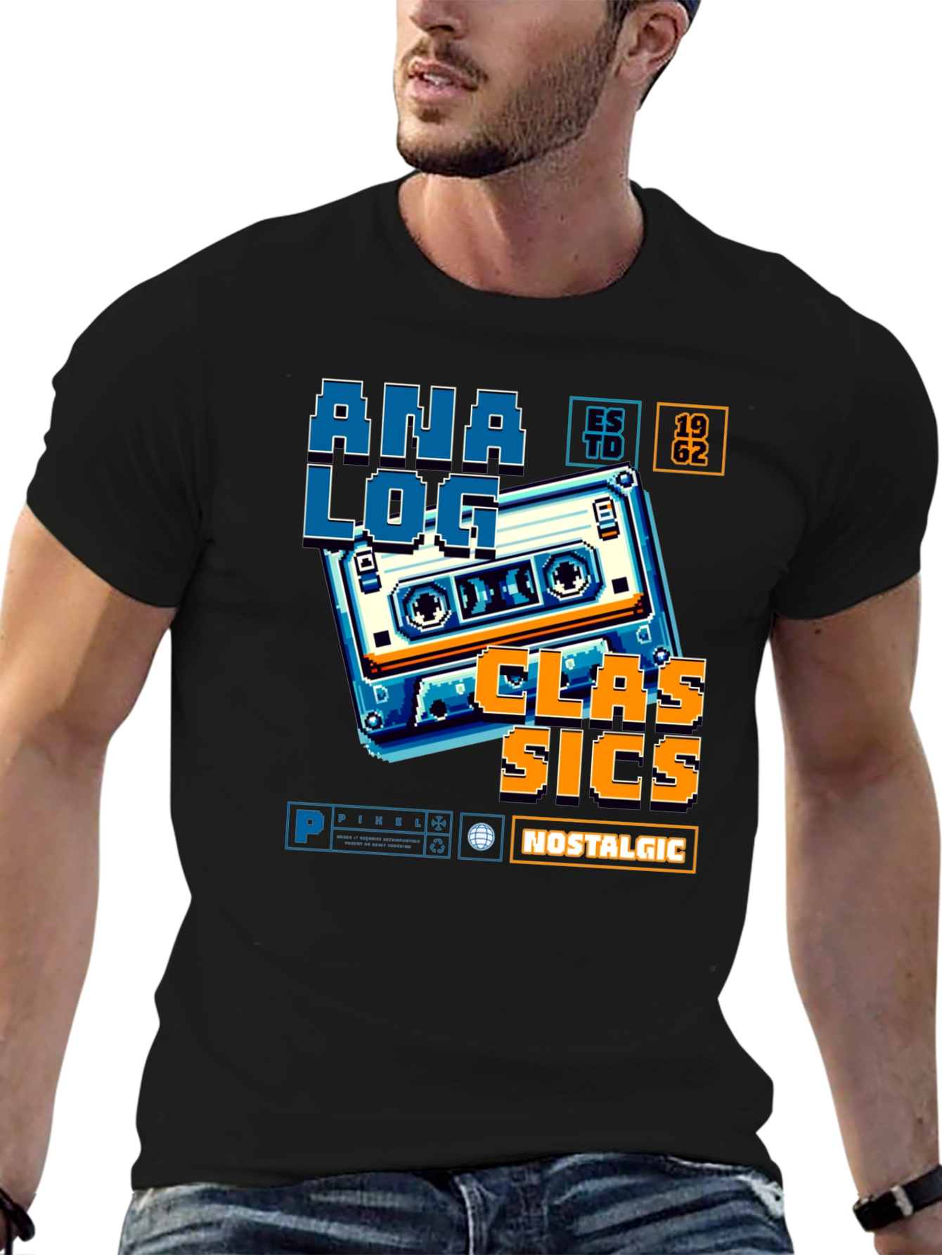 Retro Analog Cassette Graphic Tee