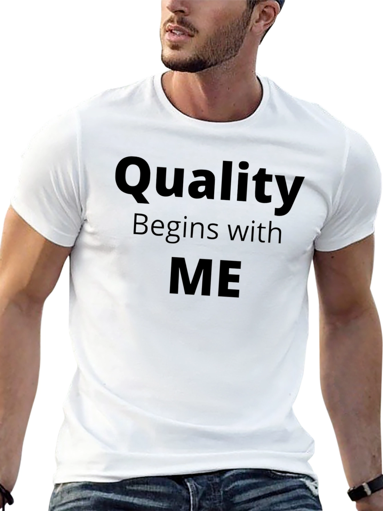 Quality Begins With ME - Black T-Shirt