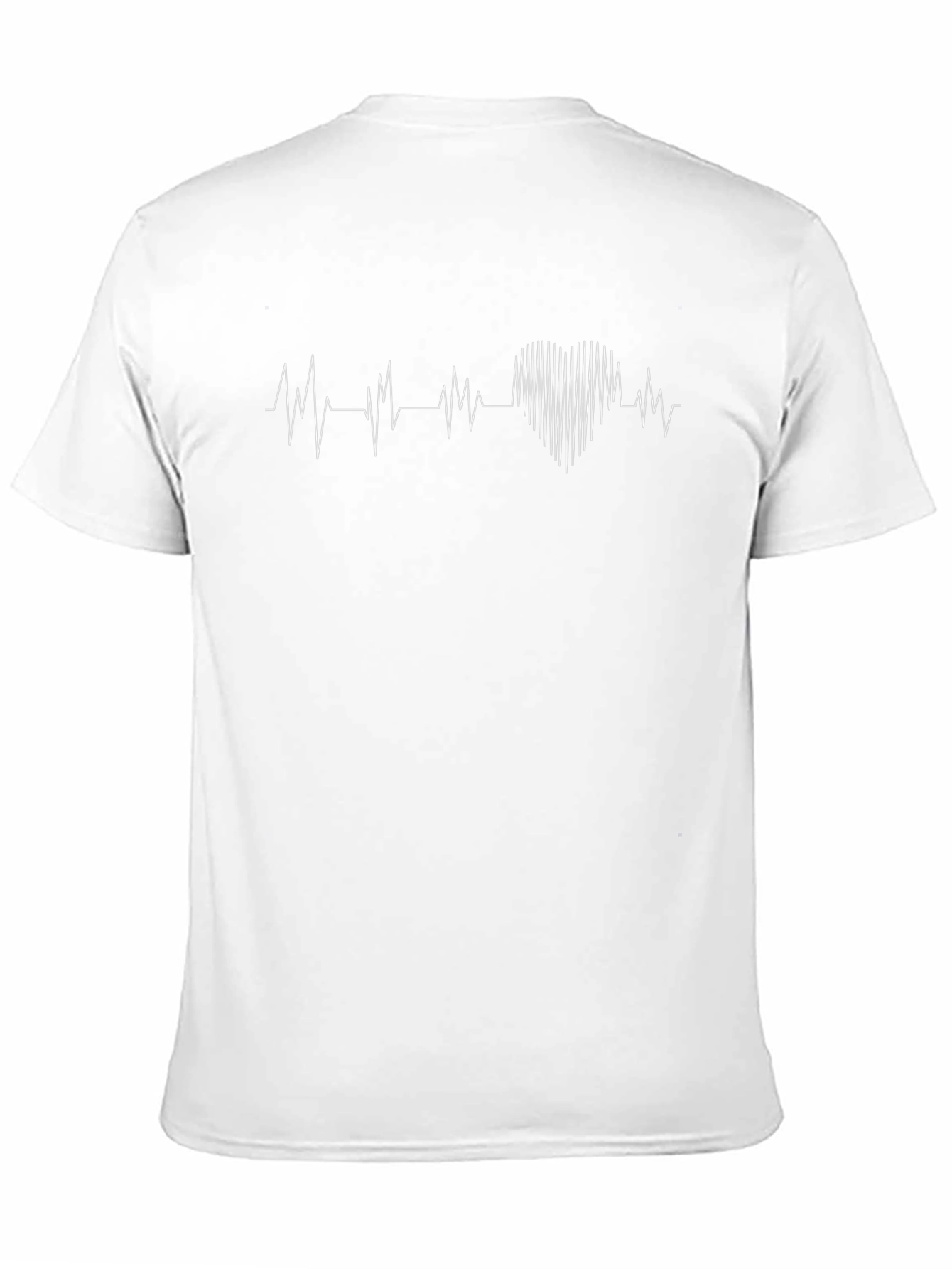 Heartbeat Heart Tee - Stylish Black Graphic T-Shirt