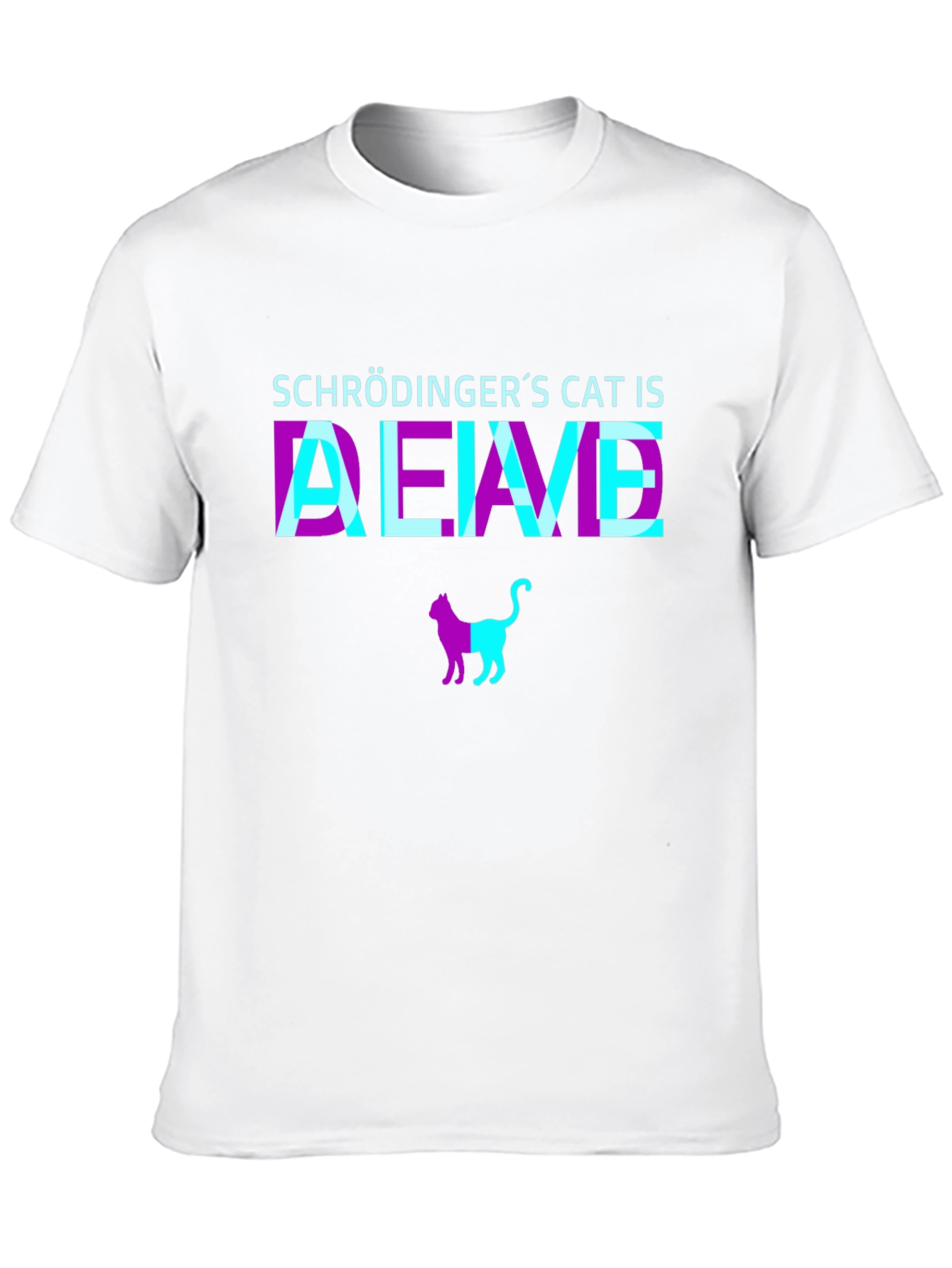 Schrödingers Cat T-Shirt - Alive & Dead