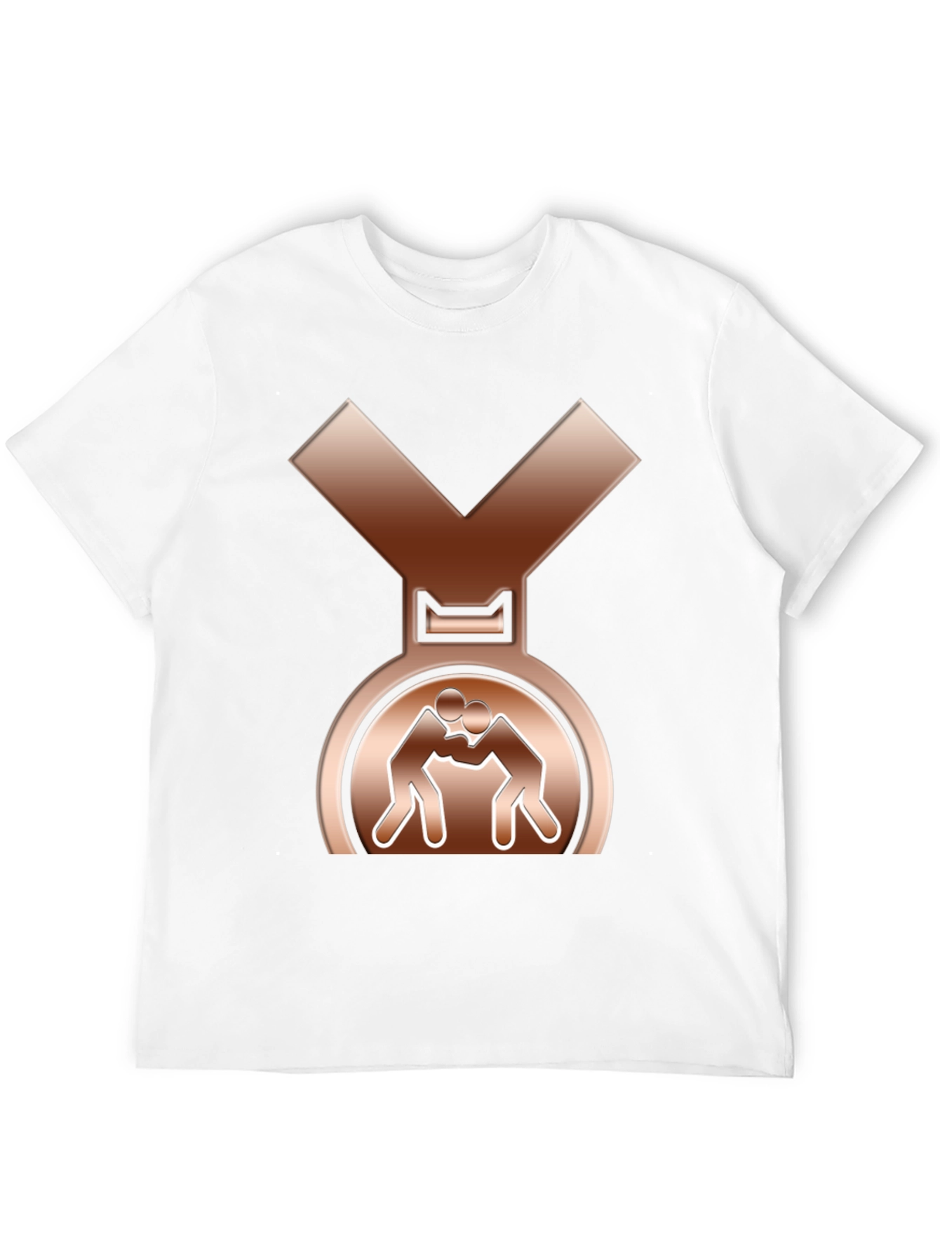 Wrestling Bronze Medal T-Shirt - Sporty Tee