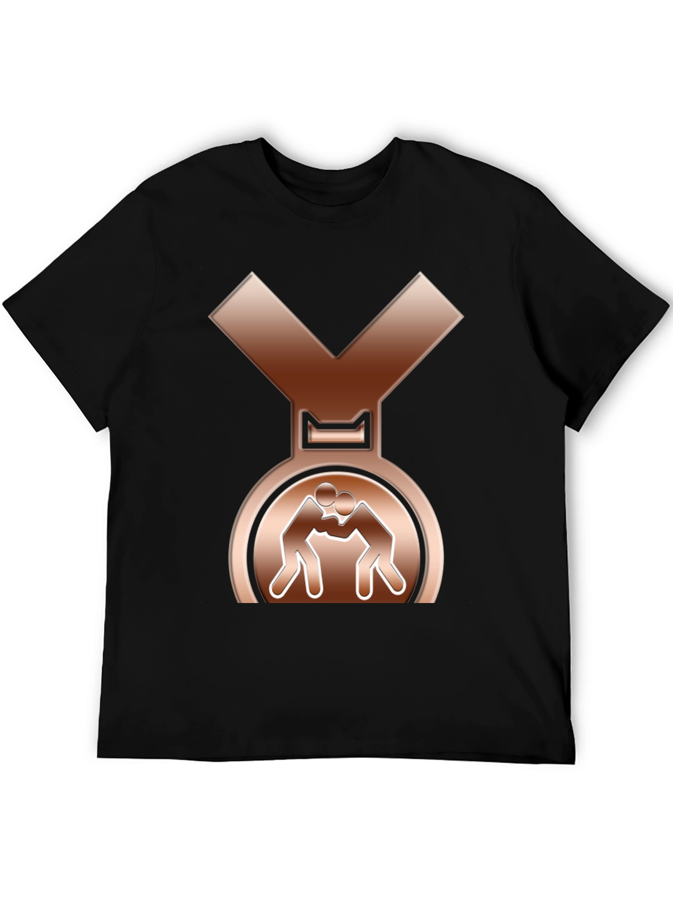 Wrestling Bronze Medal T-Shirt - Sporty Tee