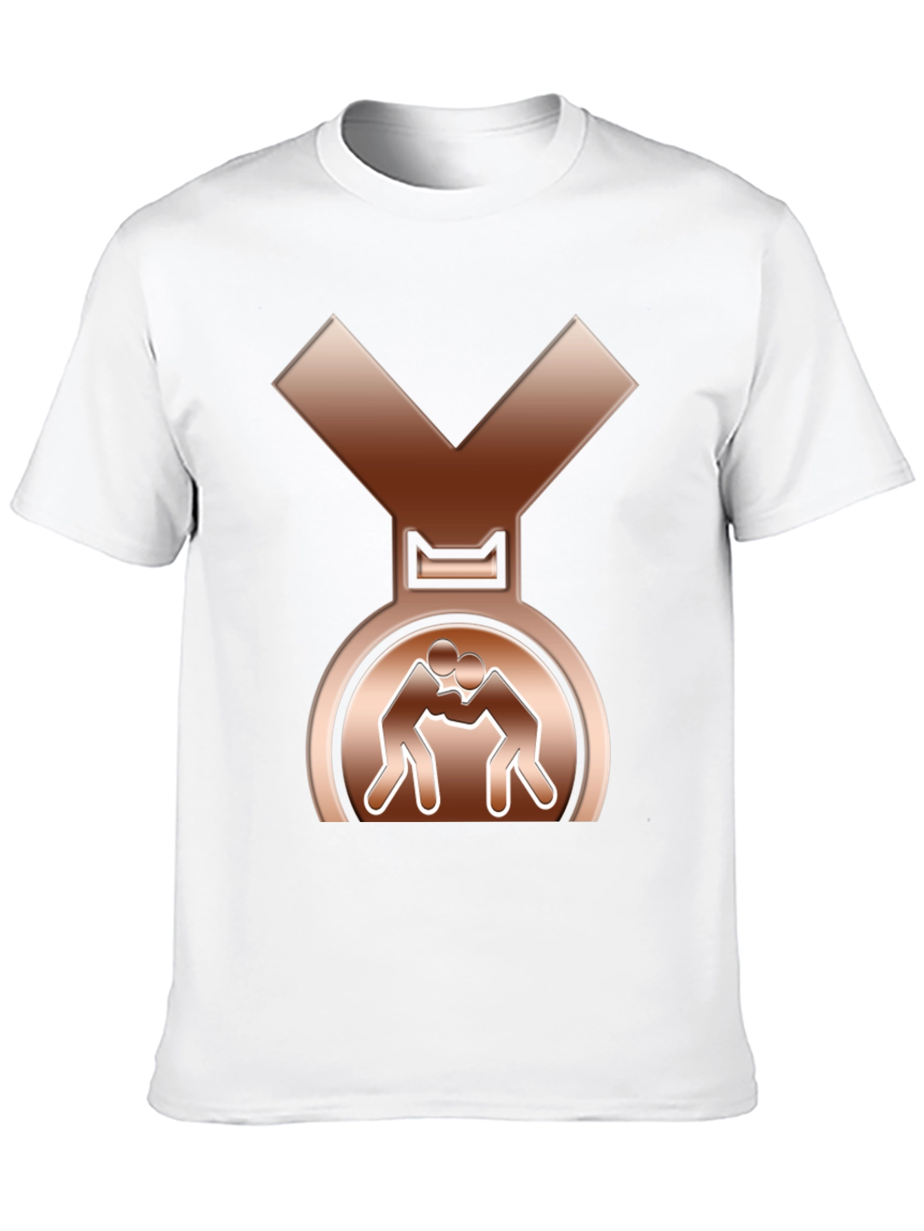 Wrestling Bronze Medal T-Shirt - Sporty Tee