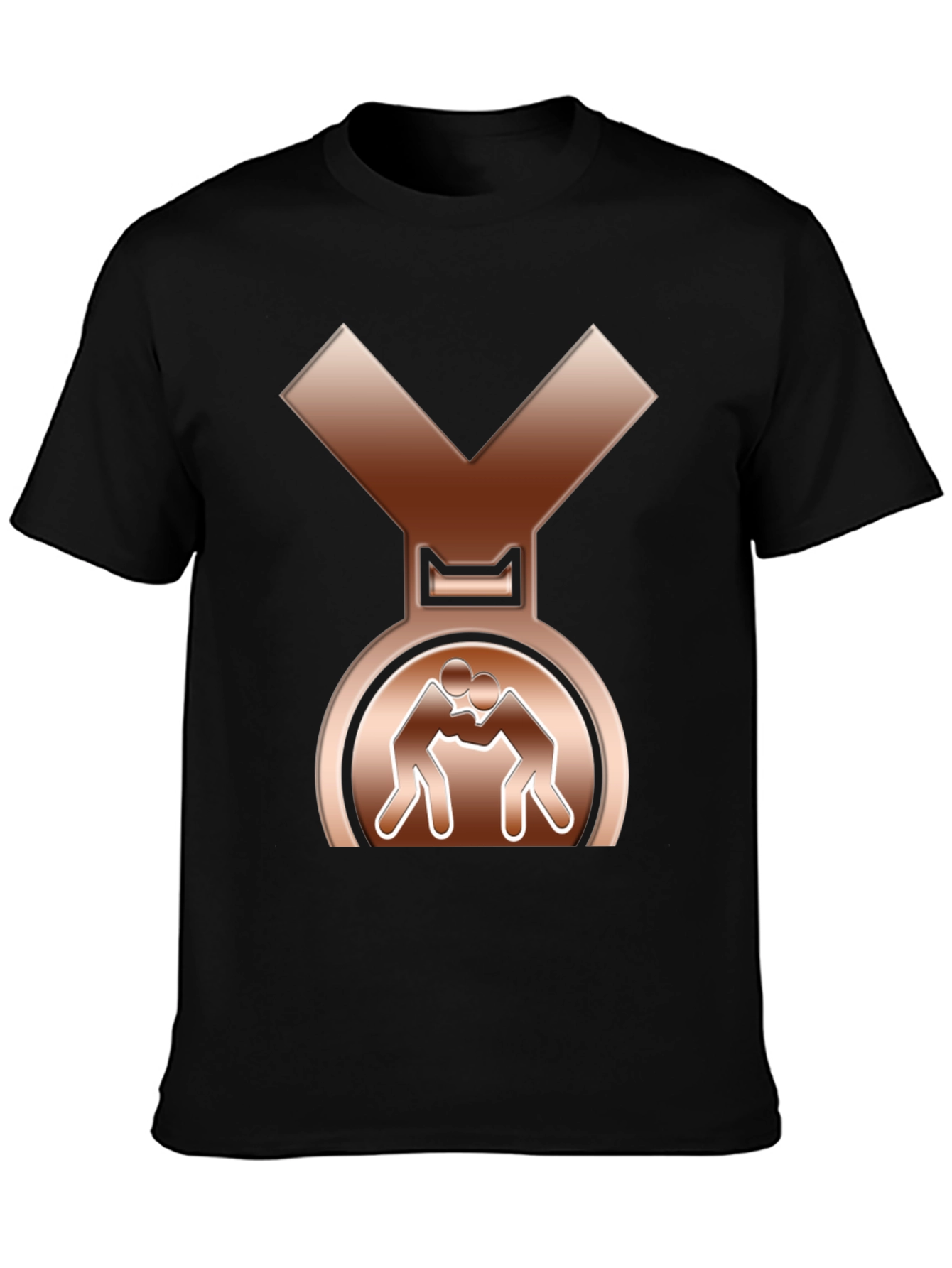 Wrestling Bronze Medal T-Shirt - Sporty Tee