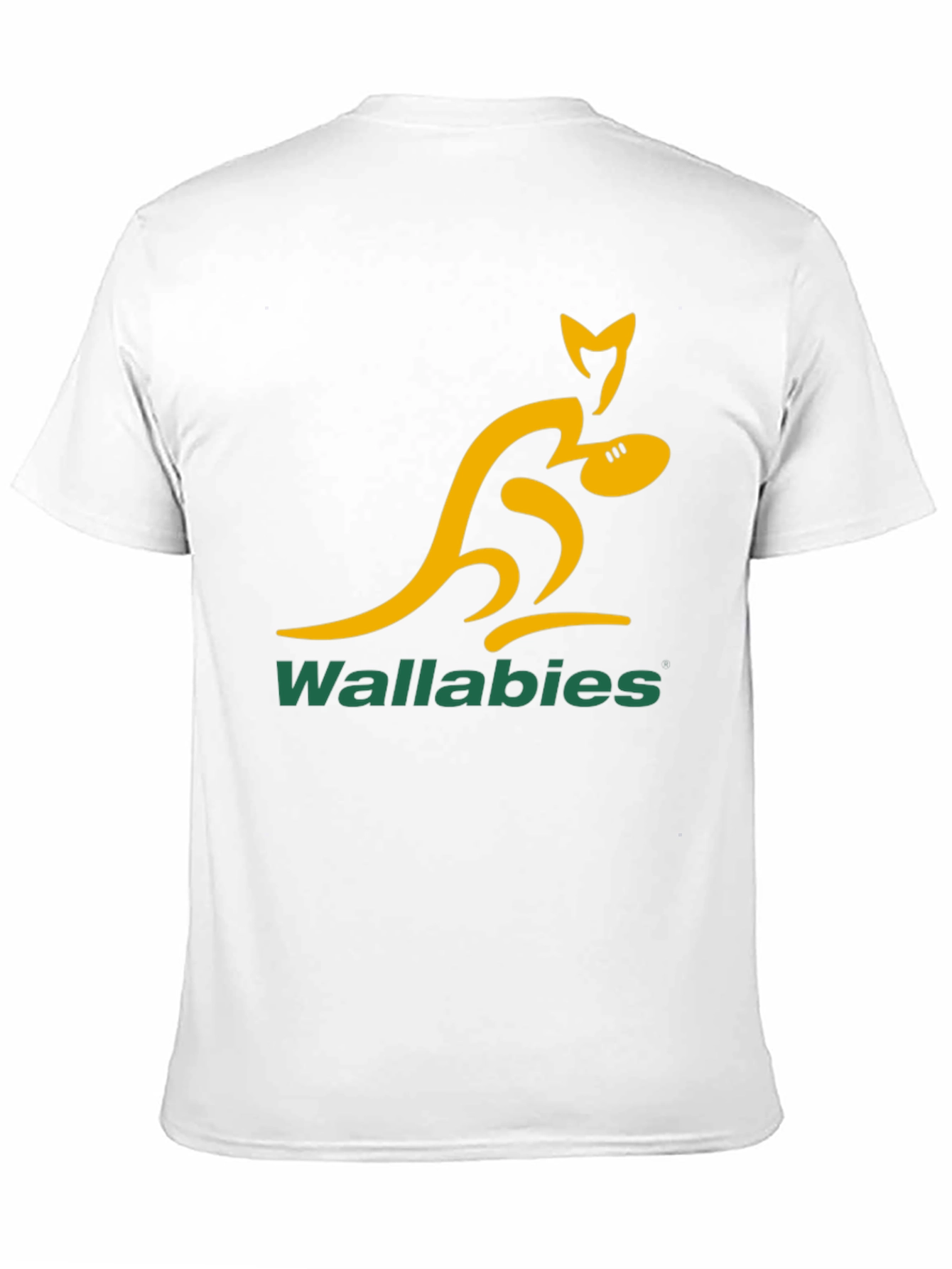 Wallabies Rugby T-Shirt - Black Cotton Tee