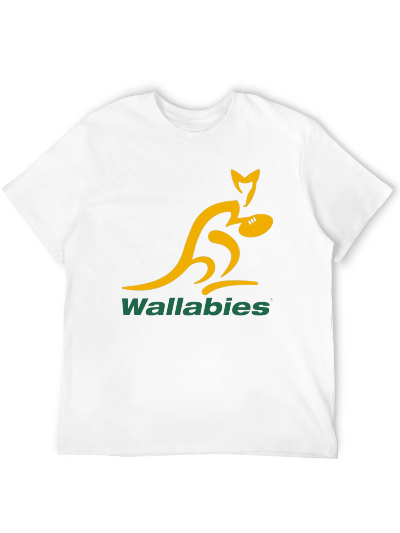 Wallabies Rugby T-Shirt - Black Cotton Tee