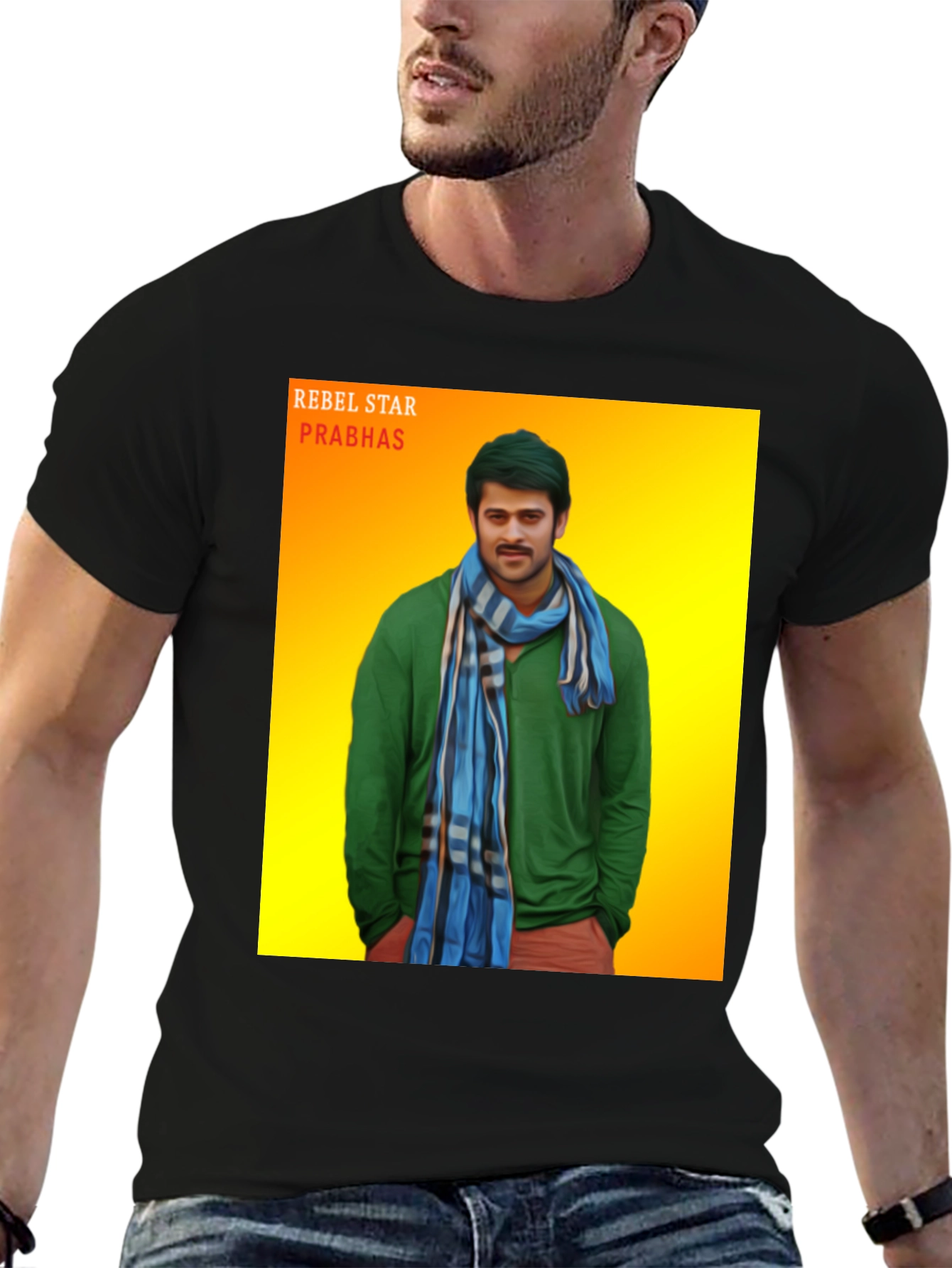 Rebel Star Prabhas Graphic T-Shirt