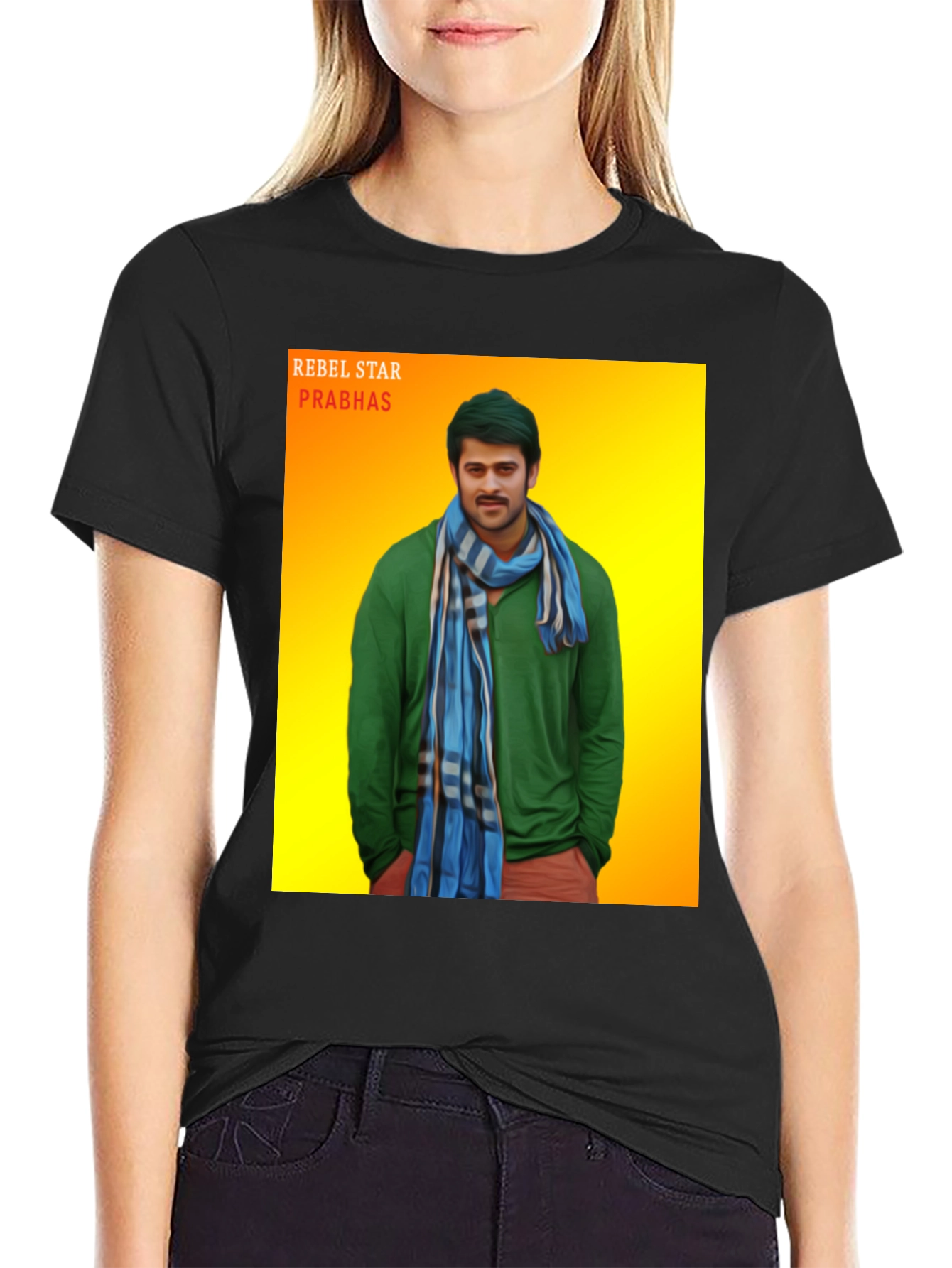 Rebel Star Prabhas Graphic T-Shirt