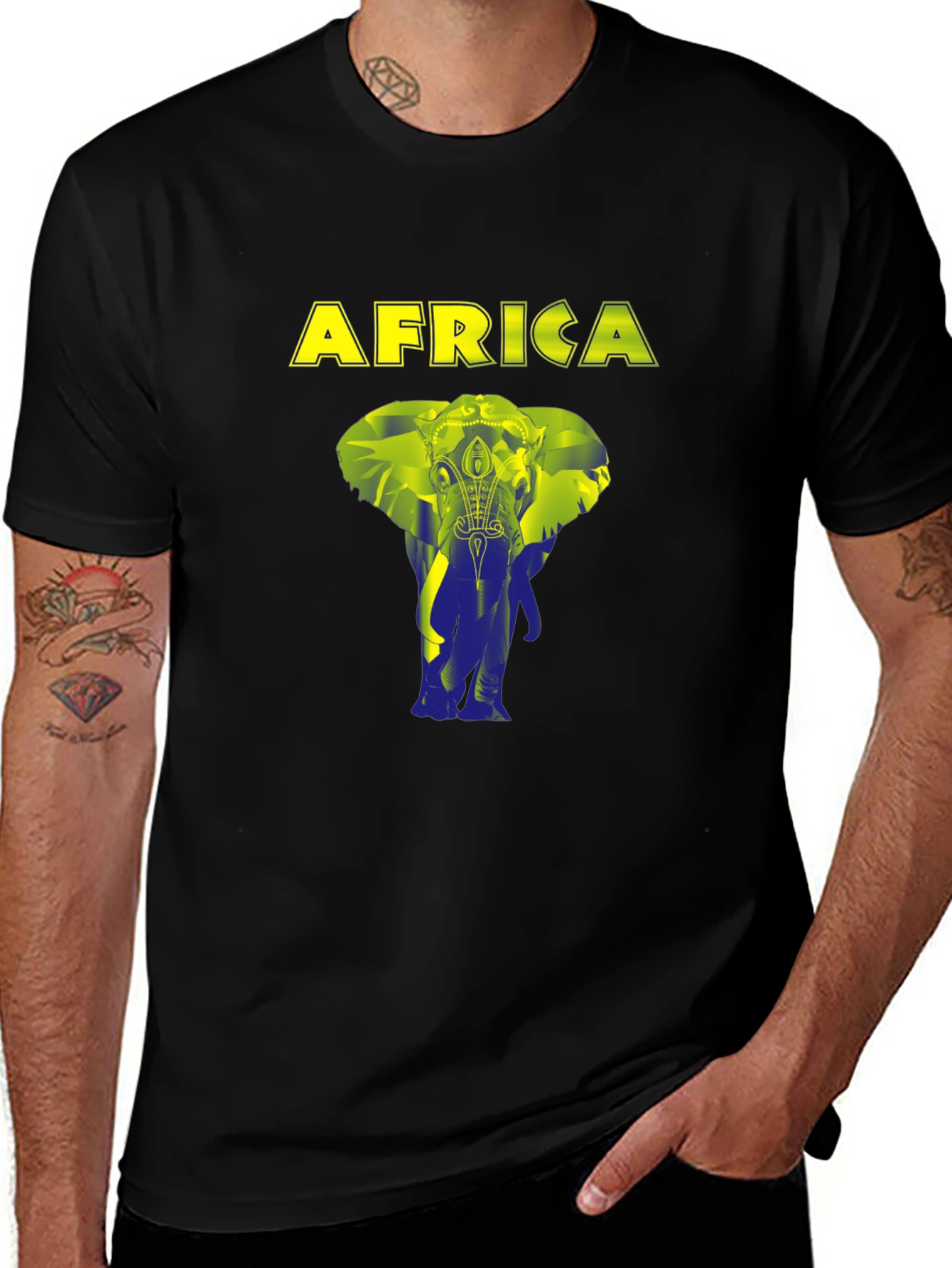 Africa Elephant Graphic T-Shirt