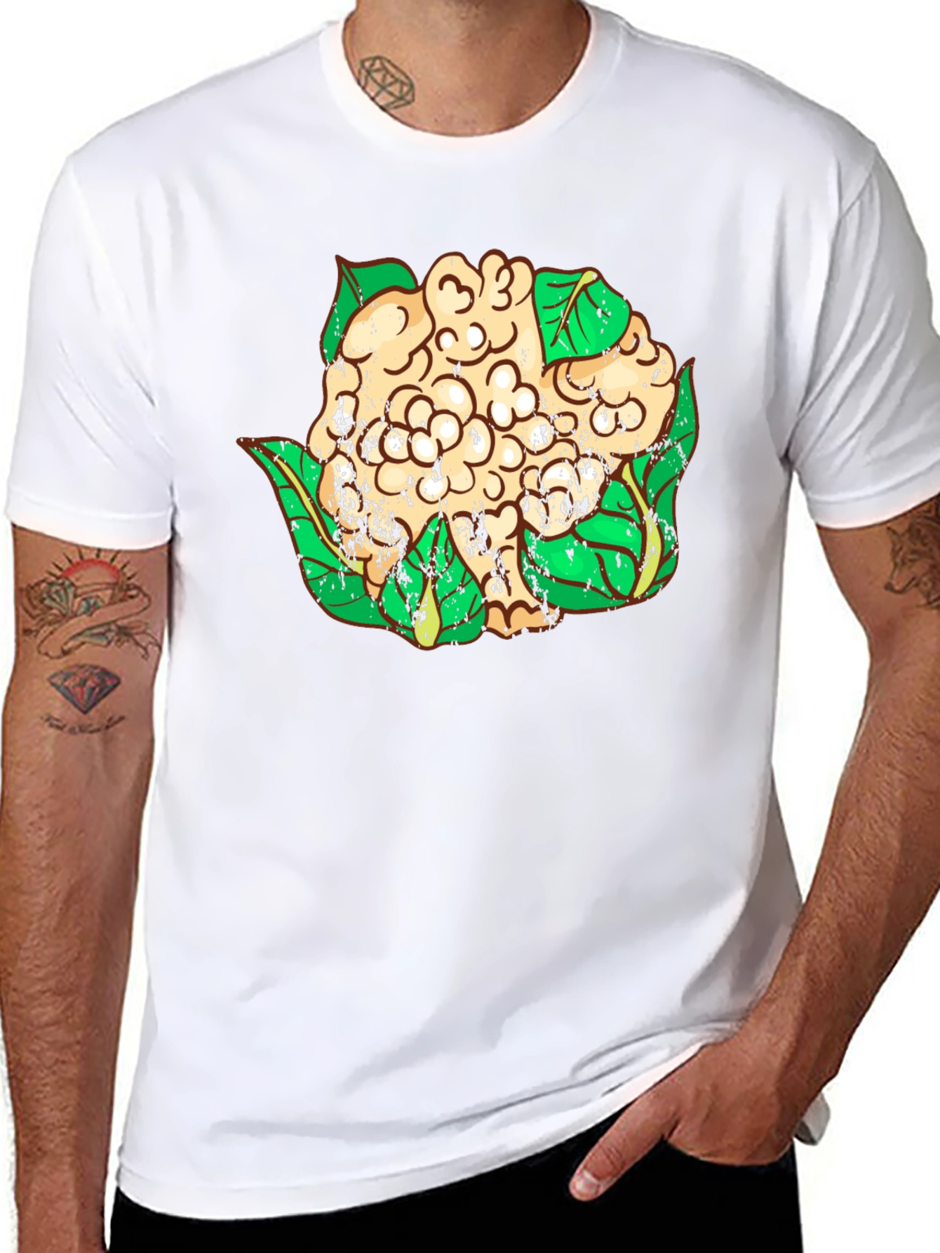 Cauliflower Graphic T-Shirt - Unique Vegan Style